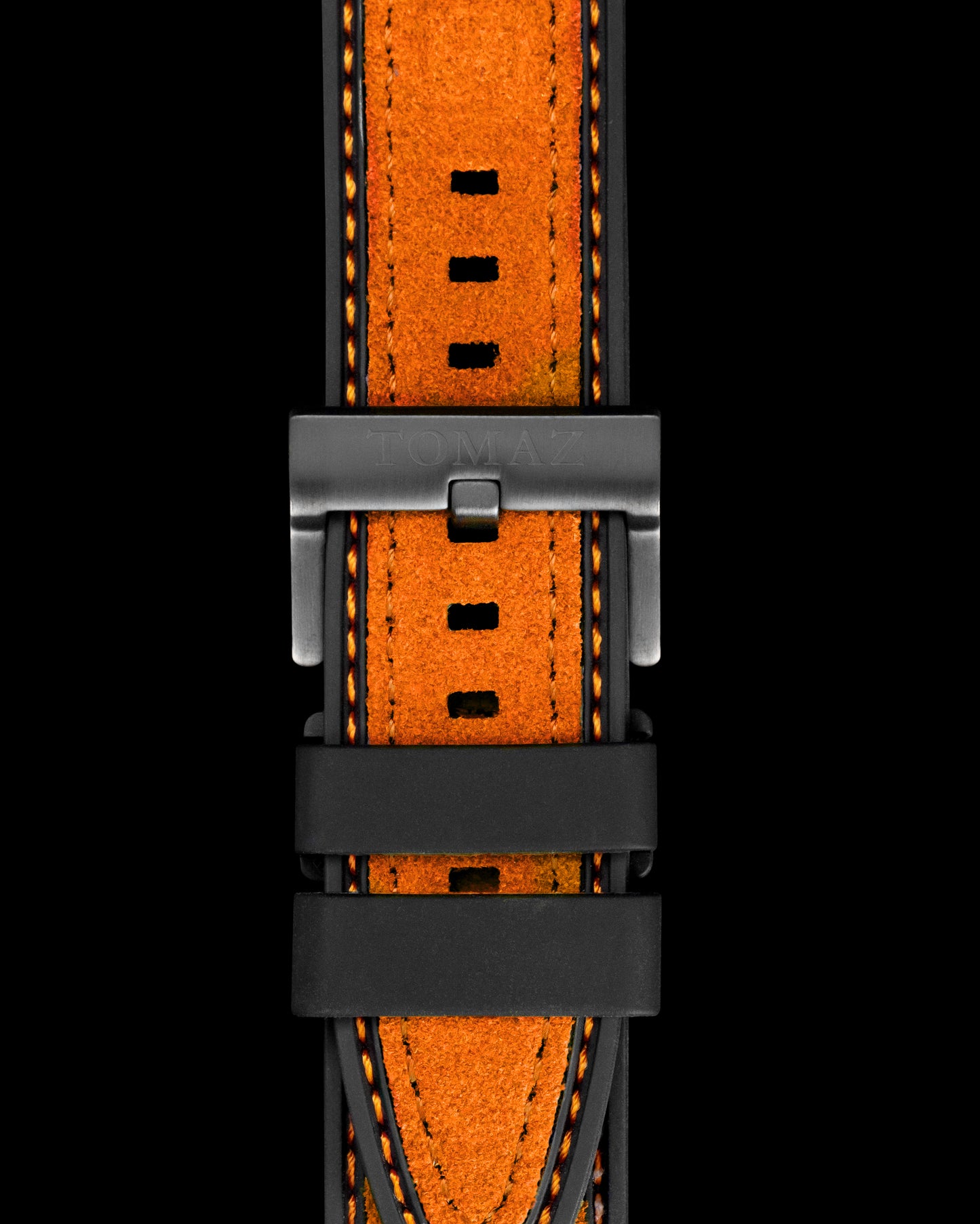 Tomaz STW051 Leather Plain 20mm Watch Strap (TW051) (Orange)