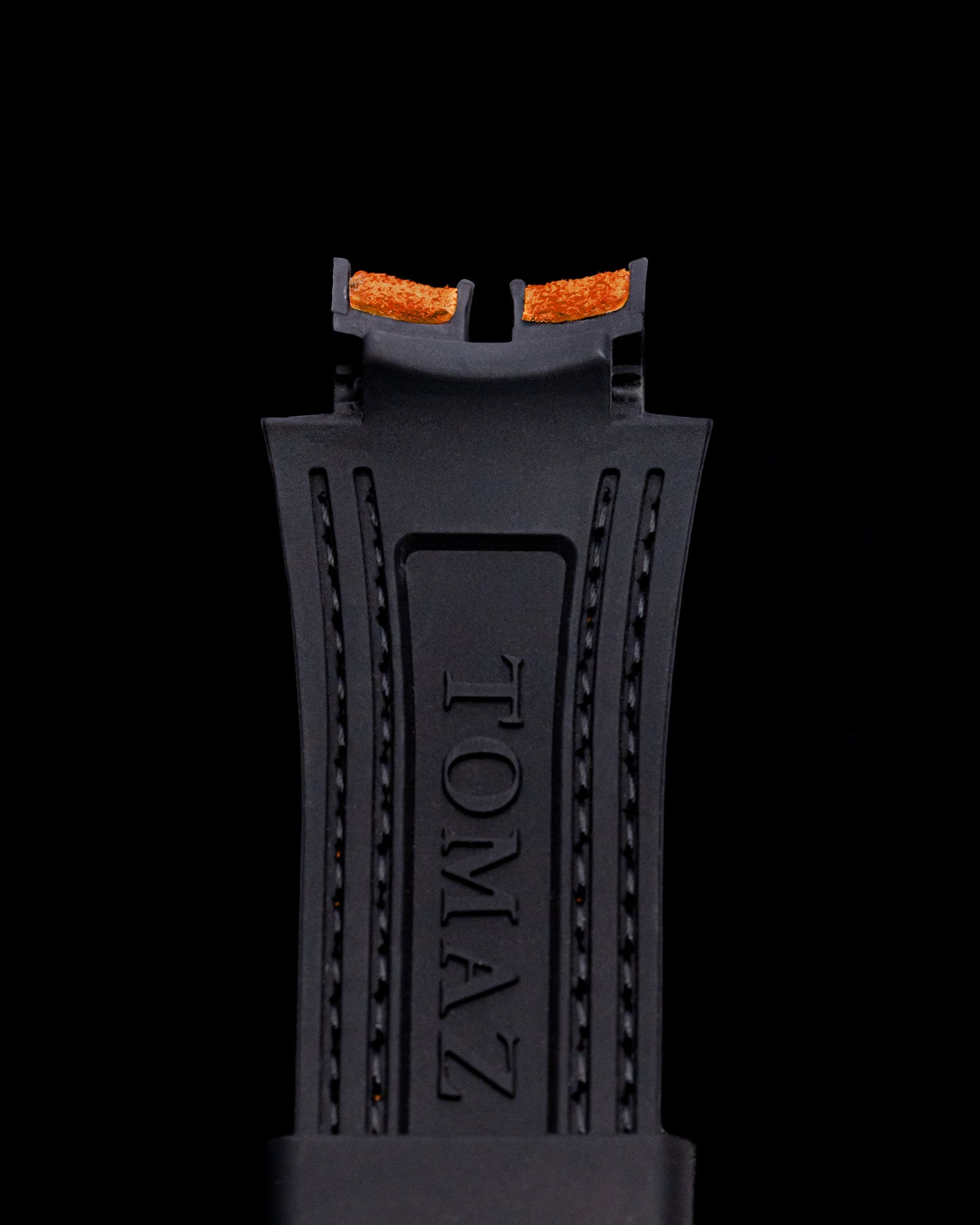 Tomaz STW051 Leather Plain 20mm Watch Strap (TW051) (Orange)