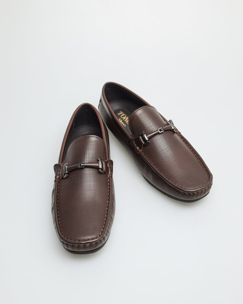 
                  
                    Load image into Gallery viewer, Tomaz C545 Men&amp;#39;s Buckle Moccasins (Coffee)
                  
                