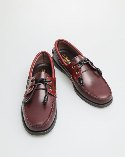 Tomaz C999A Men's Leather Boat Shoes (Wine)