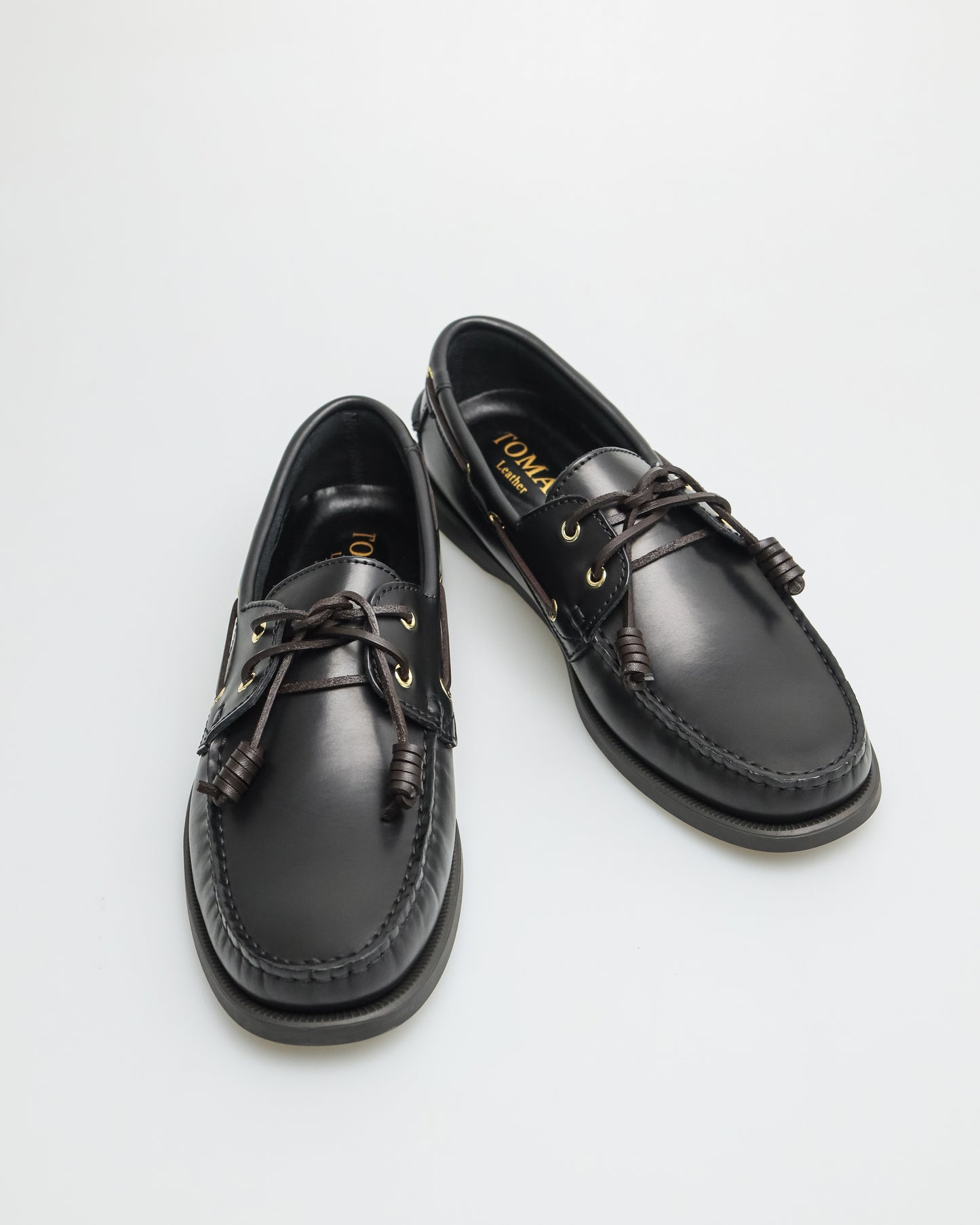Tomaz BF999A Men's Boatshoes (Black)