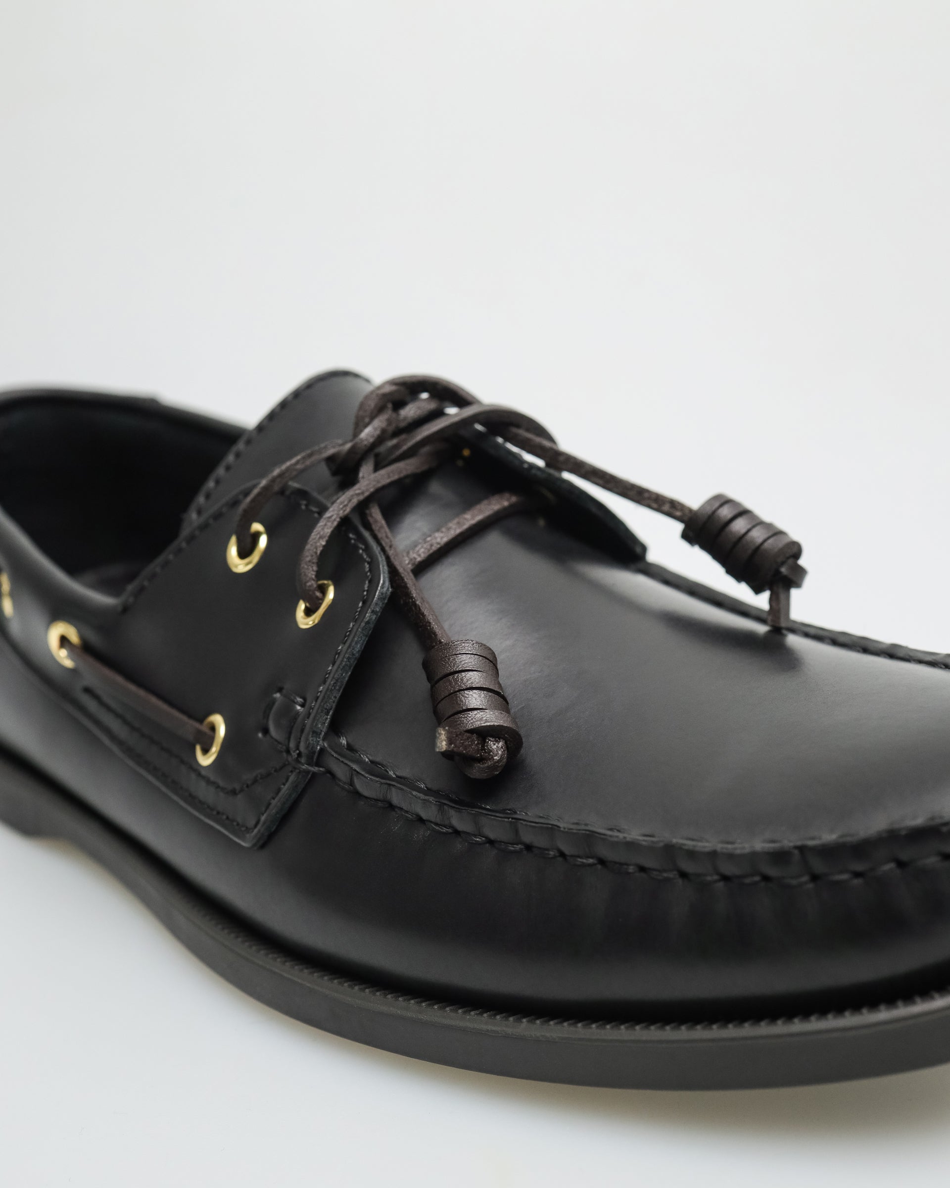 Tomaz BF999A Men's Boatshoes (Black)