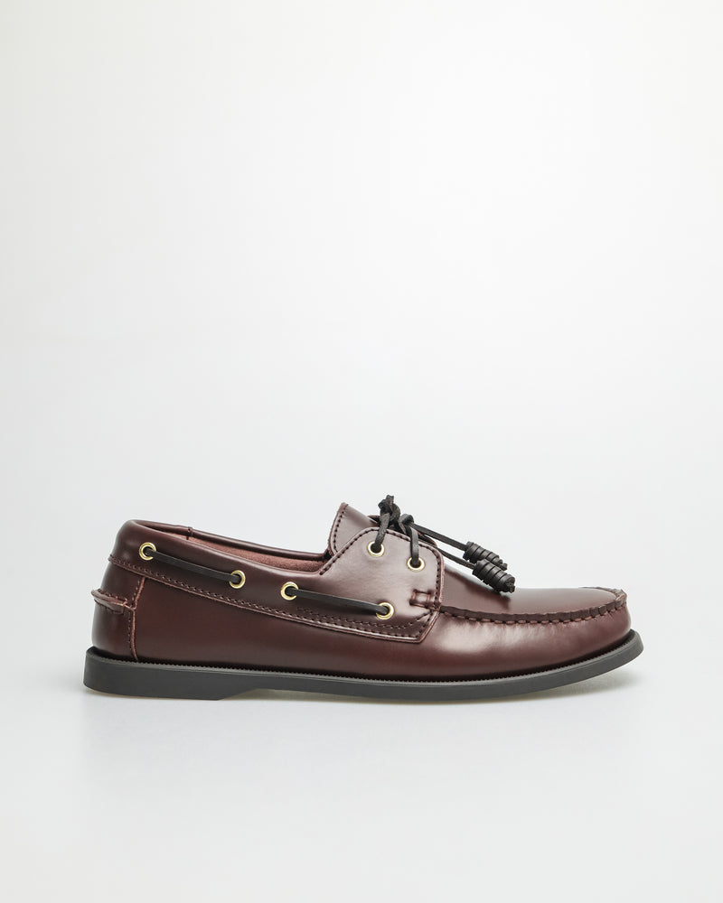 Tomaz C999A Men's Leather Boat Shoes (Coffee)
