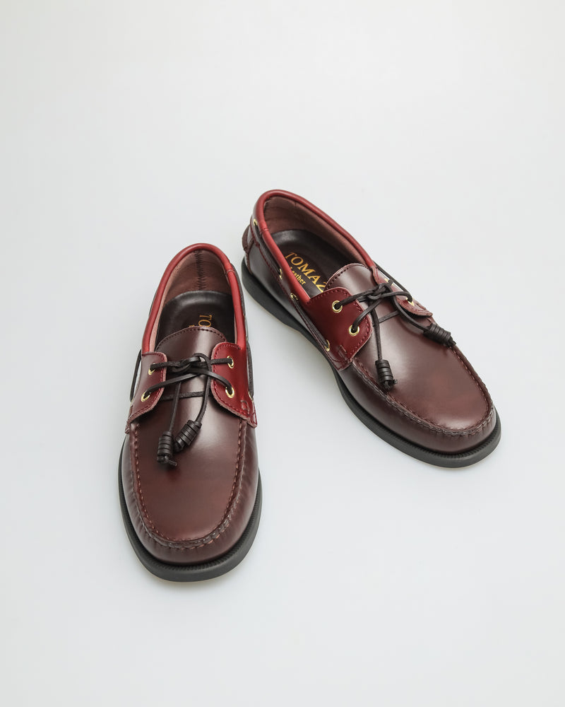 
                  
                    Load image into Gallery viewer, Tomaz C999B Men&amp;#39;s Leather Boat Shoes (Coffee/Wine)
                  
                