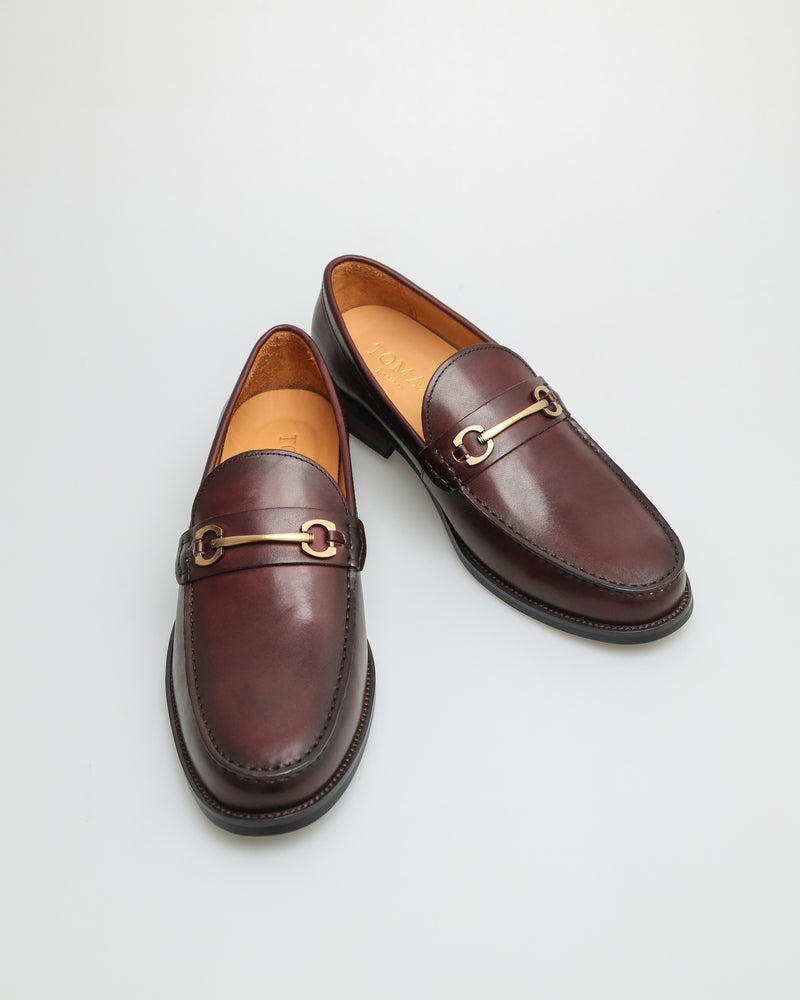 
                  
                    Load image into Gallery viewer, Tomaz F273 Men&amp;#39;s Buckle Loafers (Wine)
                  
                