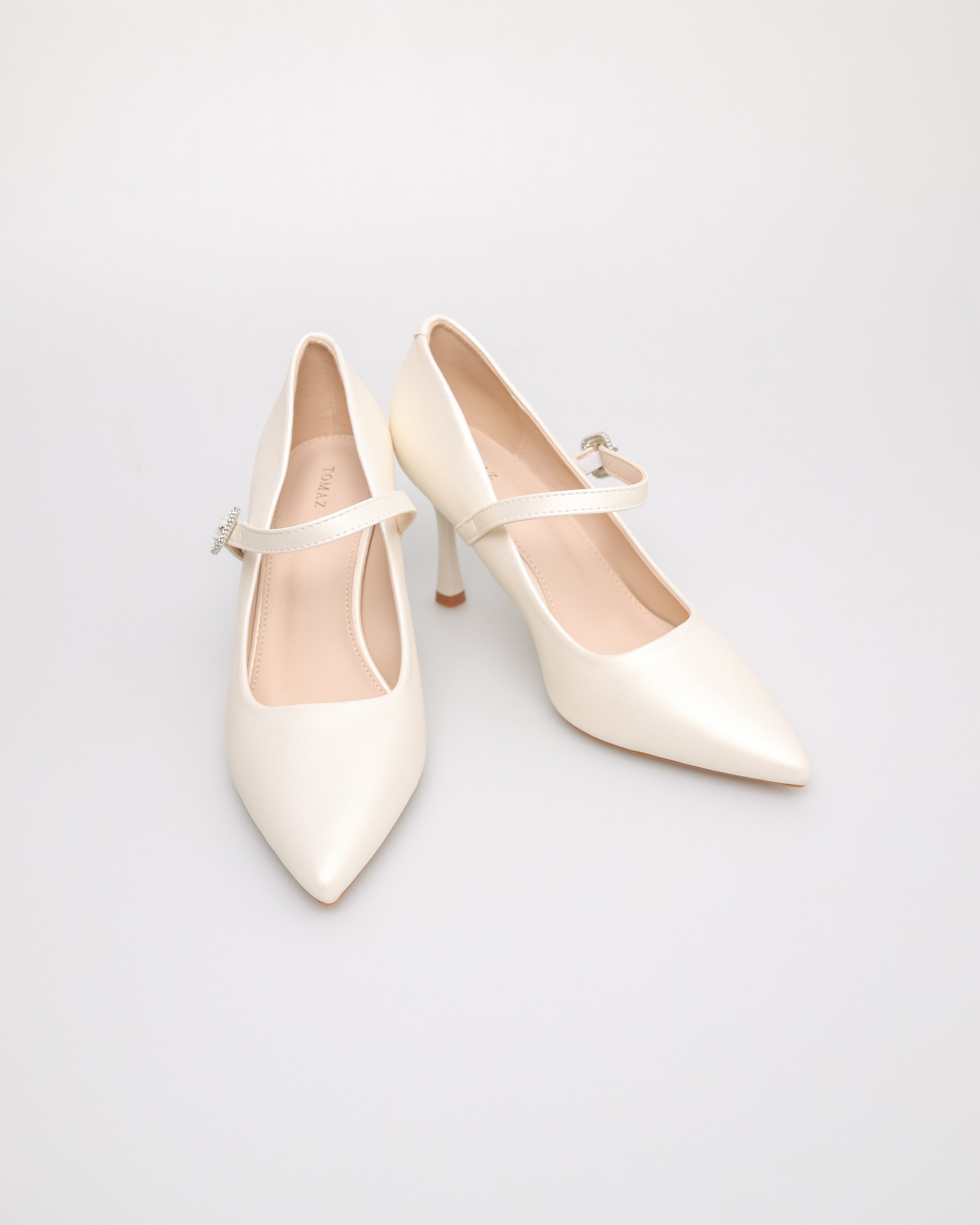 Tomaz NN426 Ladies Pointy Heels (Cream)