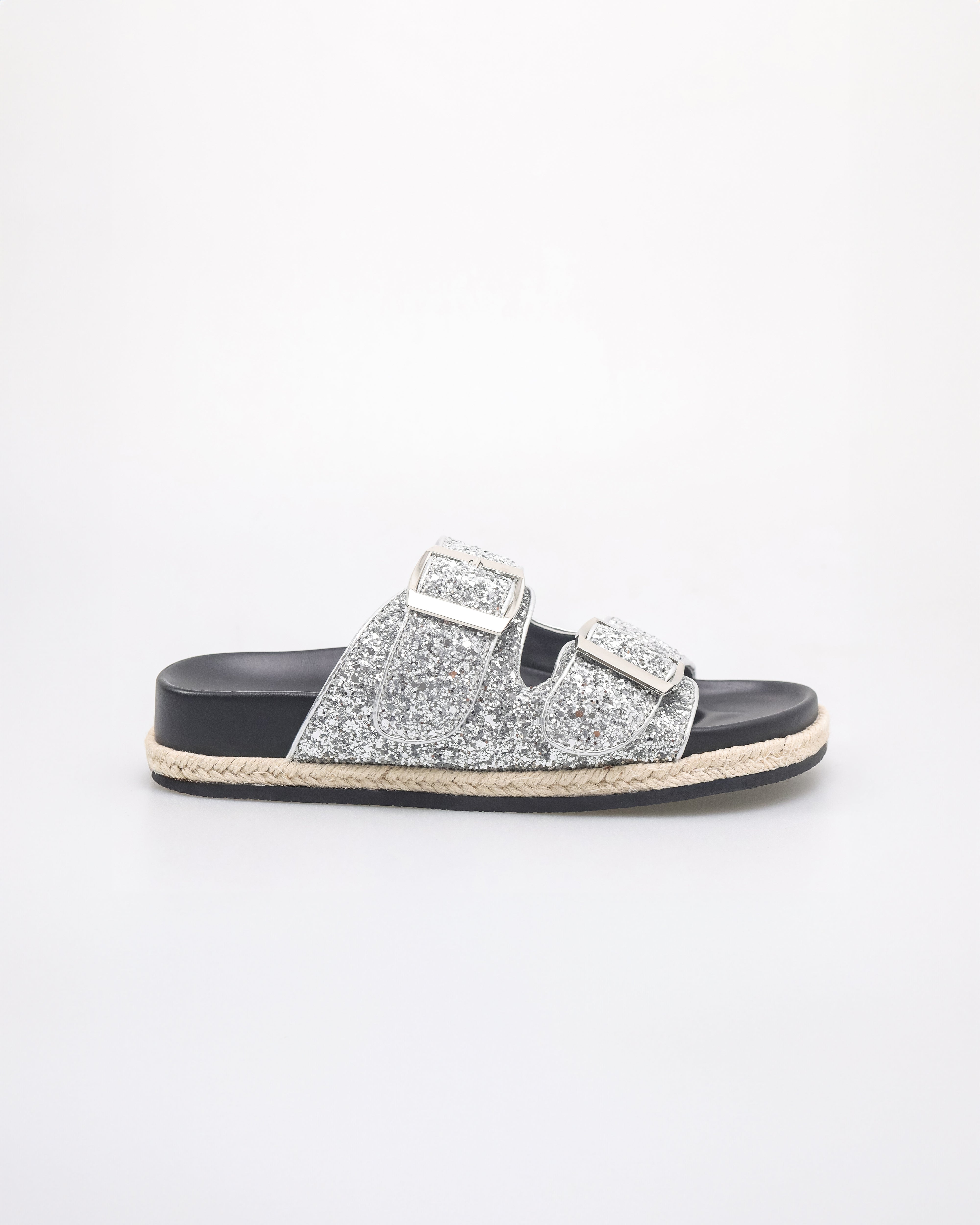 Tomaz NN457 Ladies Glittery Sandals (Silver)