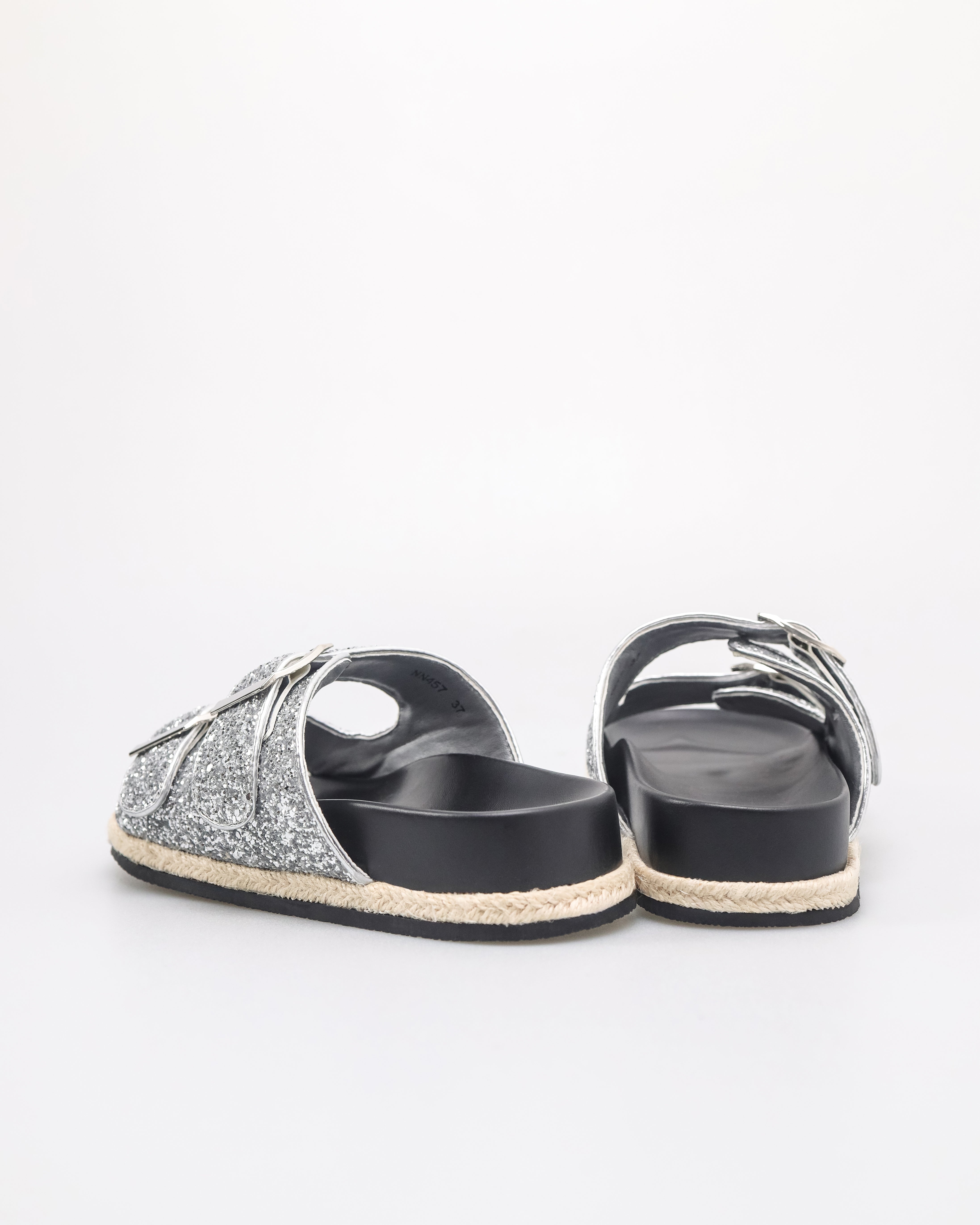 Tomaz NN457 Ladies Glittery Sandals (Silver)