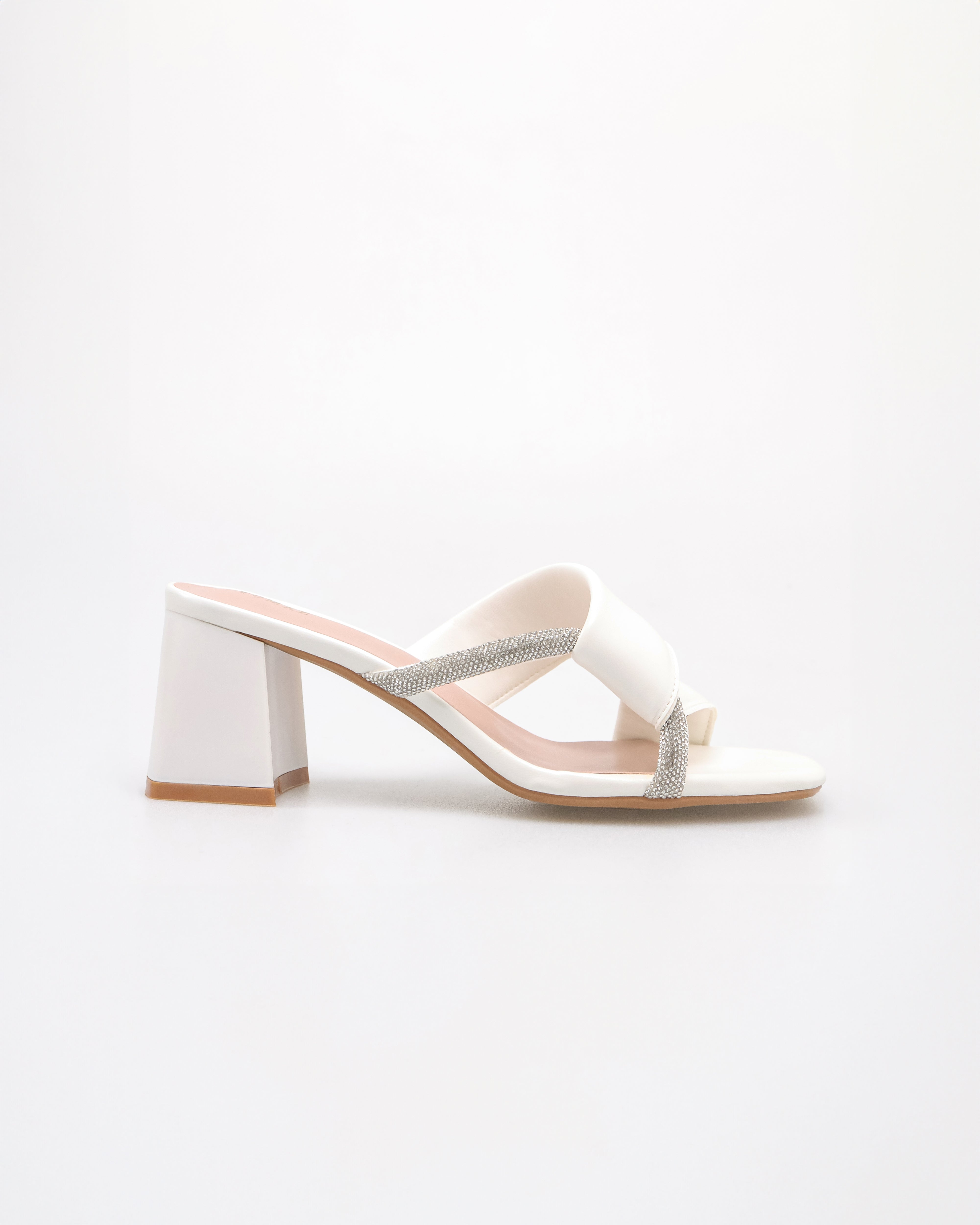 Tomaz NN383 Ladies Glam Strap Heels (White)