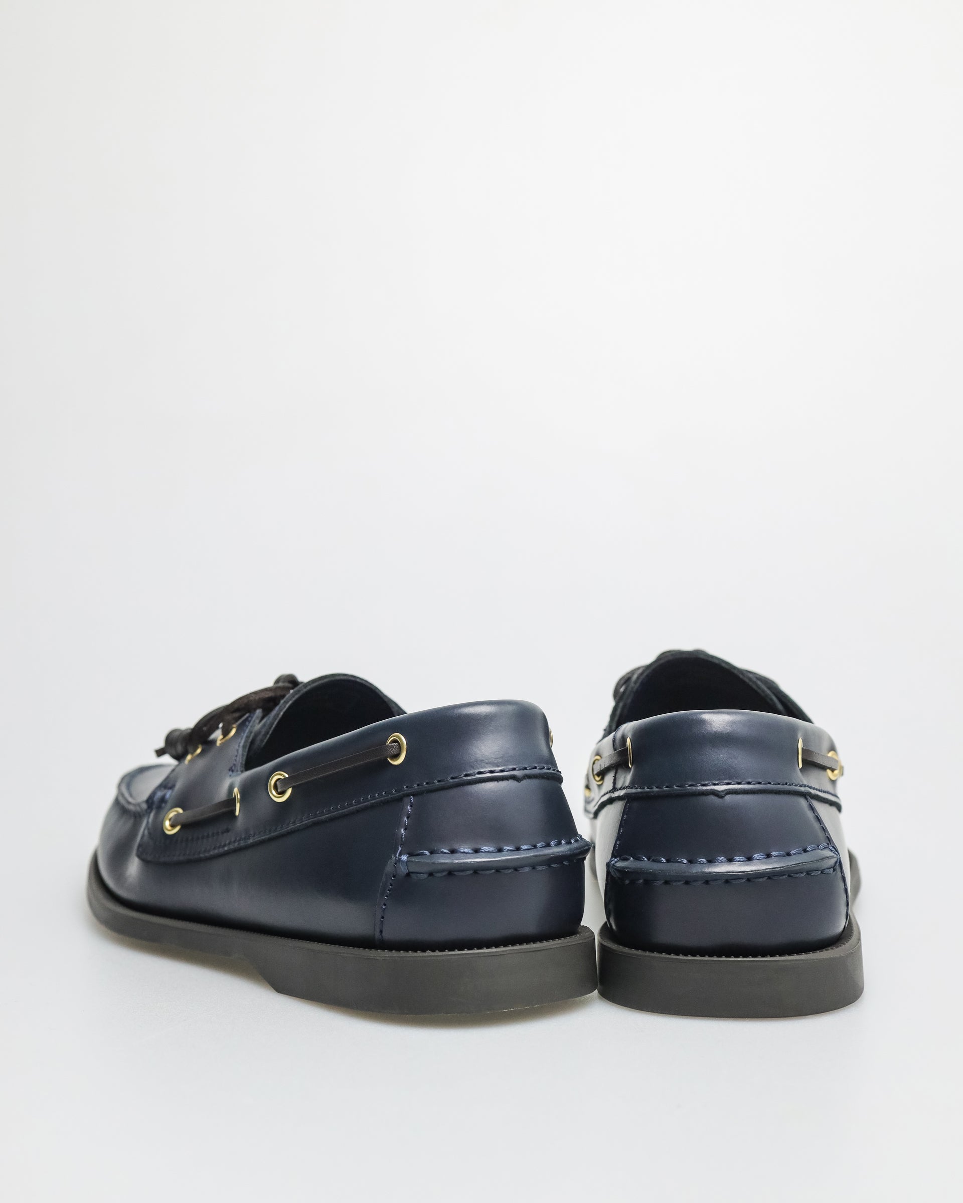 Tomaz C999A Men's Leather Boat Shoes (Navy)