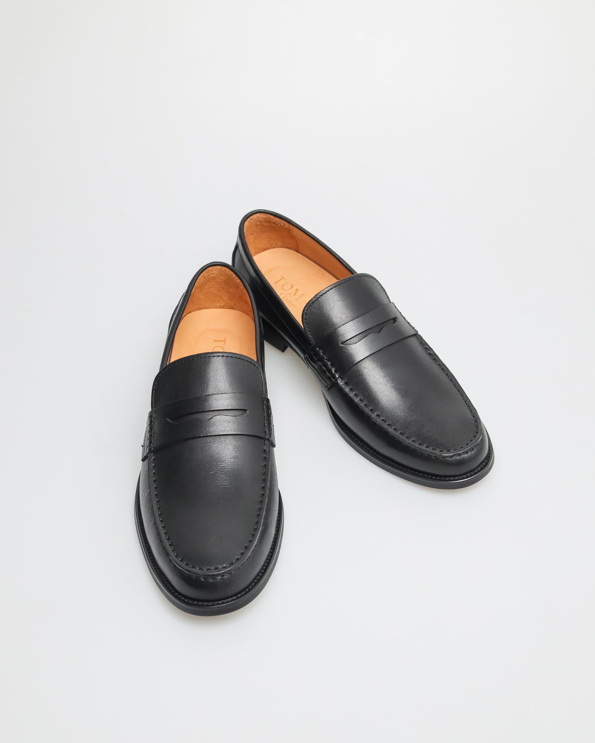 Tomaz F180 Men's Formal Penny Loafers (Black)