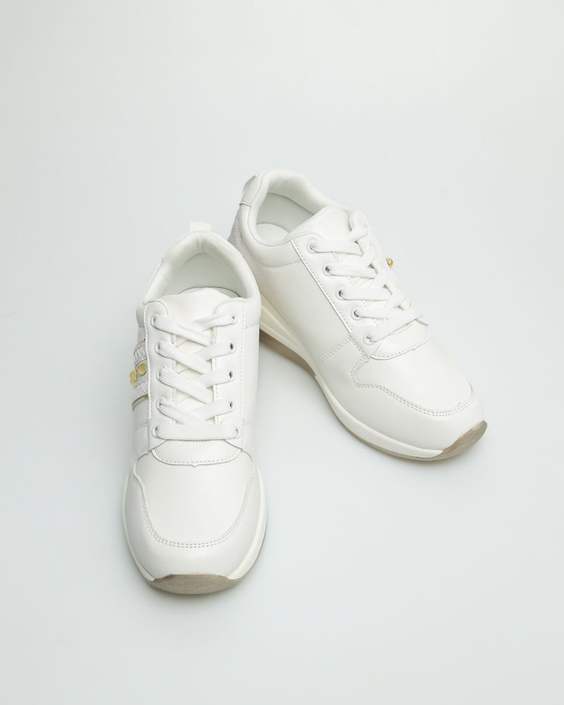 
                  
                    Load image into Gallery viewer, Tomaz YX126 Ladies Sneakers (White)
                  
                