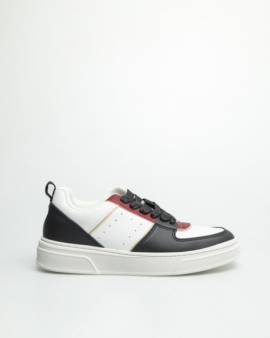 Tomaz TY017 Men's Sneakers (Black/White/Red)