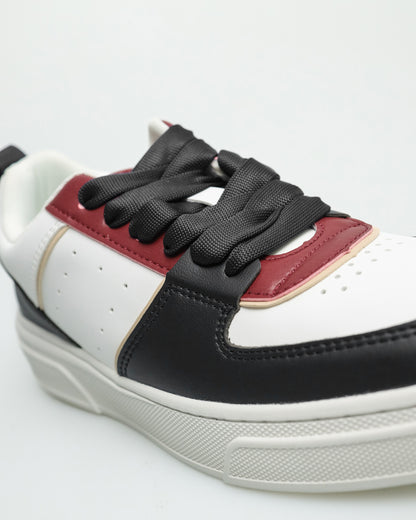 Tomaz TY017 Men's Sneakers (Black/White/Red)