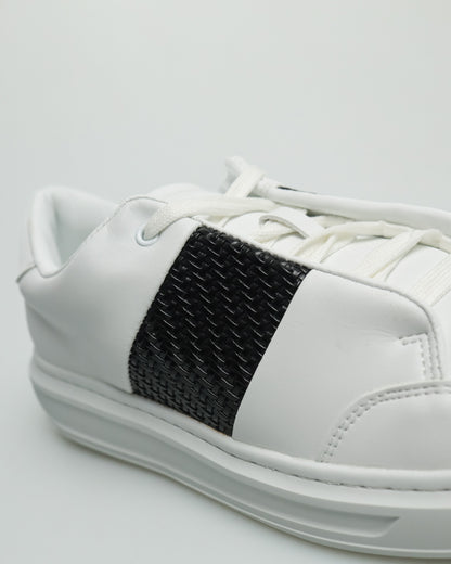 Tomaz TY019 Men's Sneakers (White/Black)