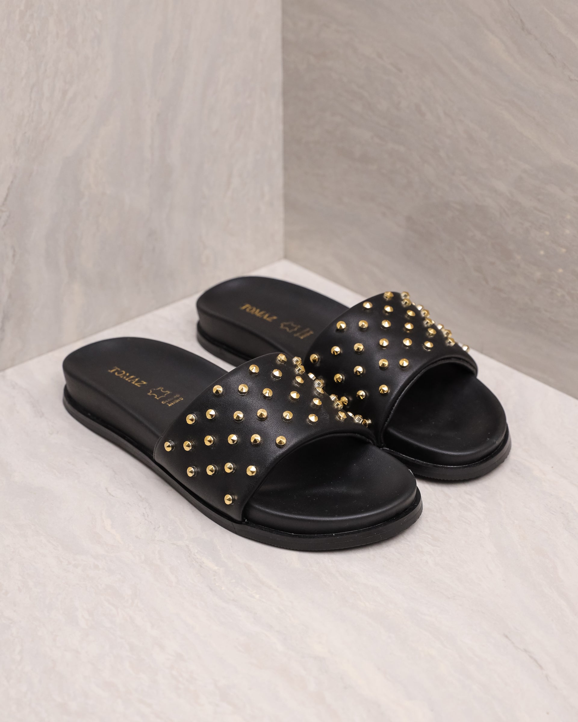 Sandal Bertampal Emas Tomaz YX61 Wanita