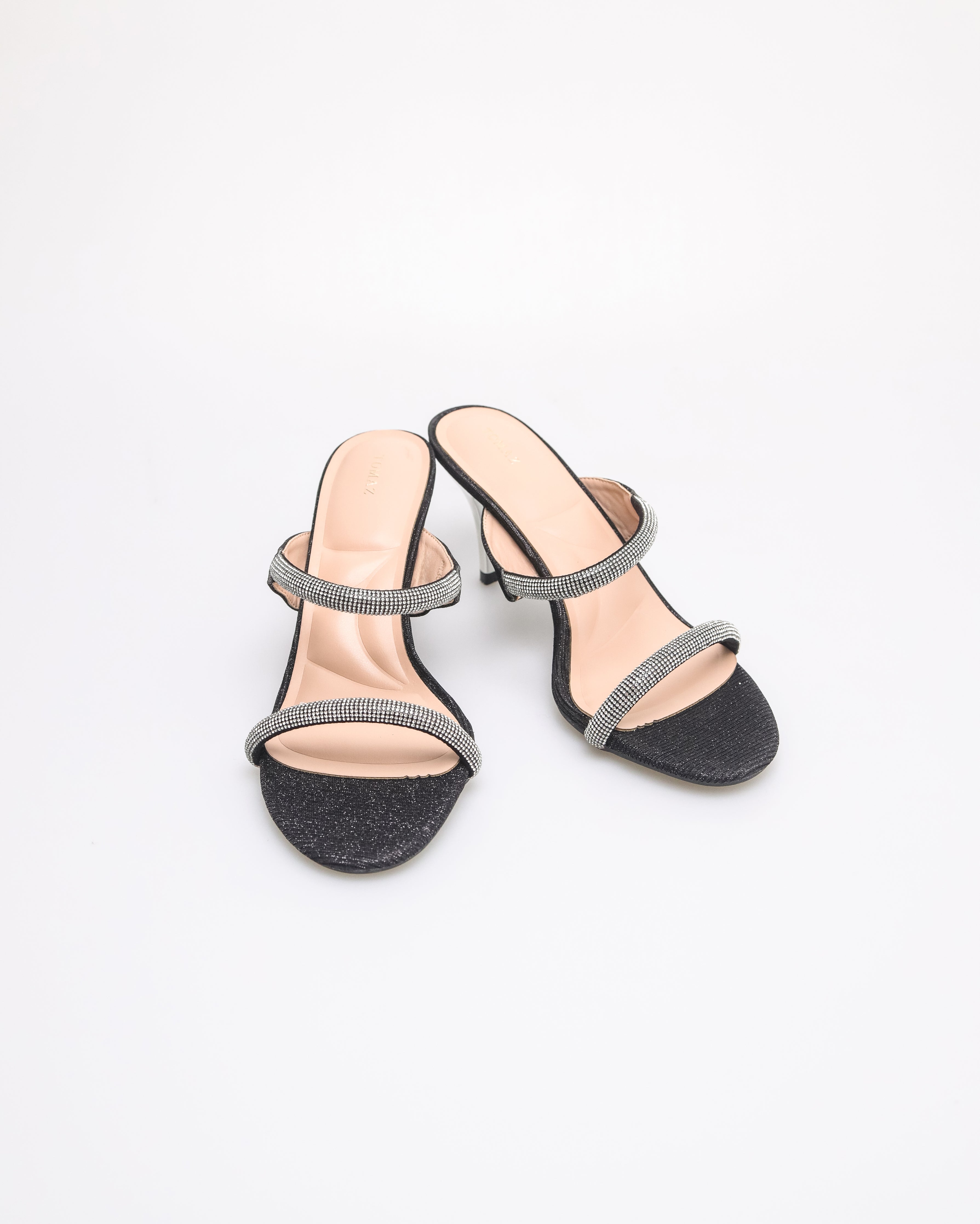 Tomaz NN353 Ladies Duo Dazzle Heels (Black)