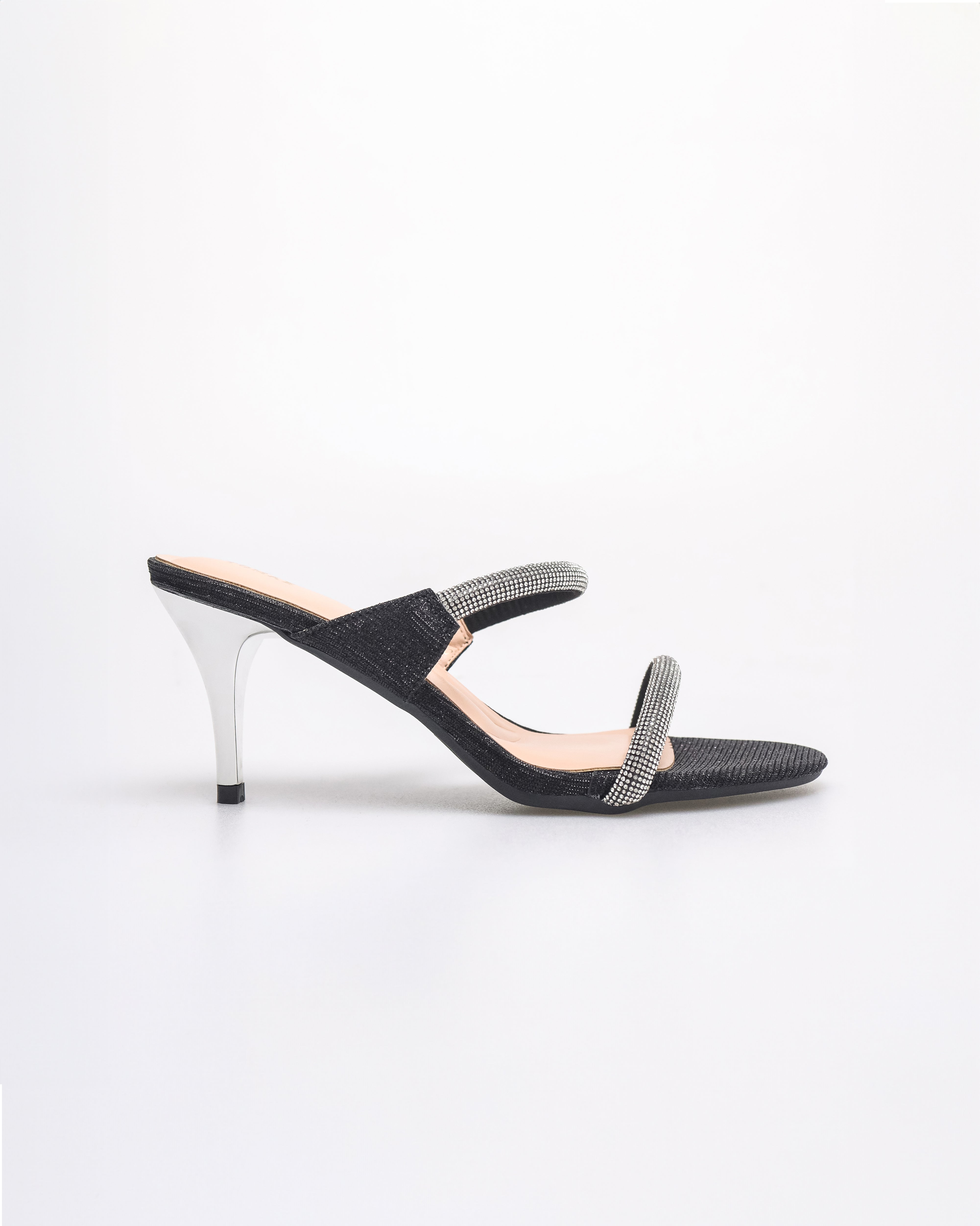 Tomaz NN353 Ladies Duo Dazzle Heels (Black)