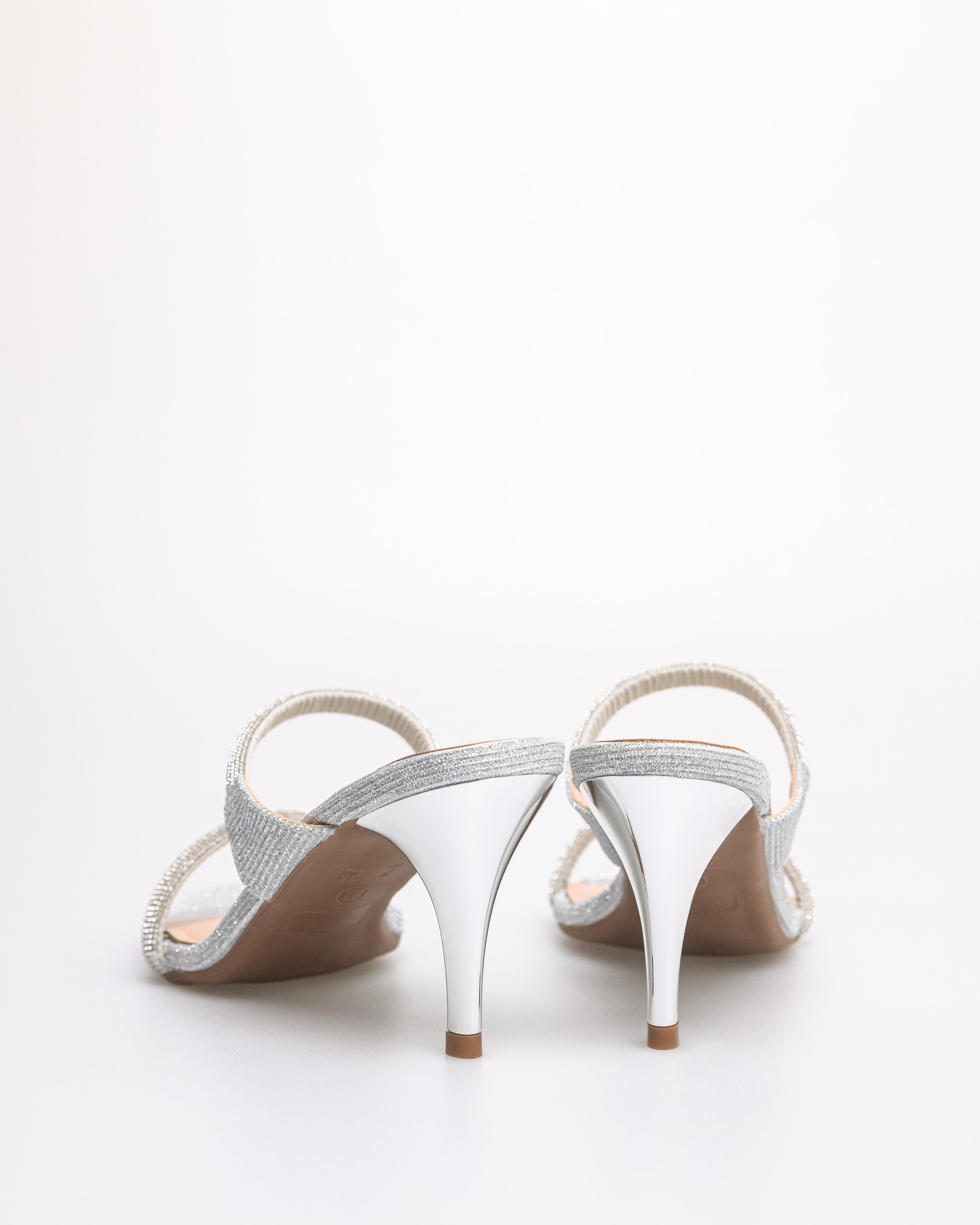 Tomaz NN353 Ladies Duo Dazzle Heels (Silver)