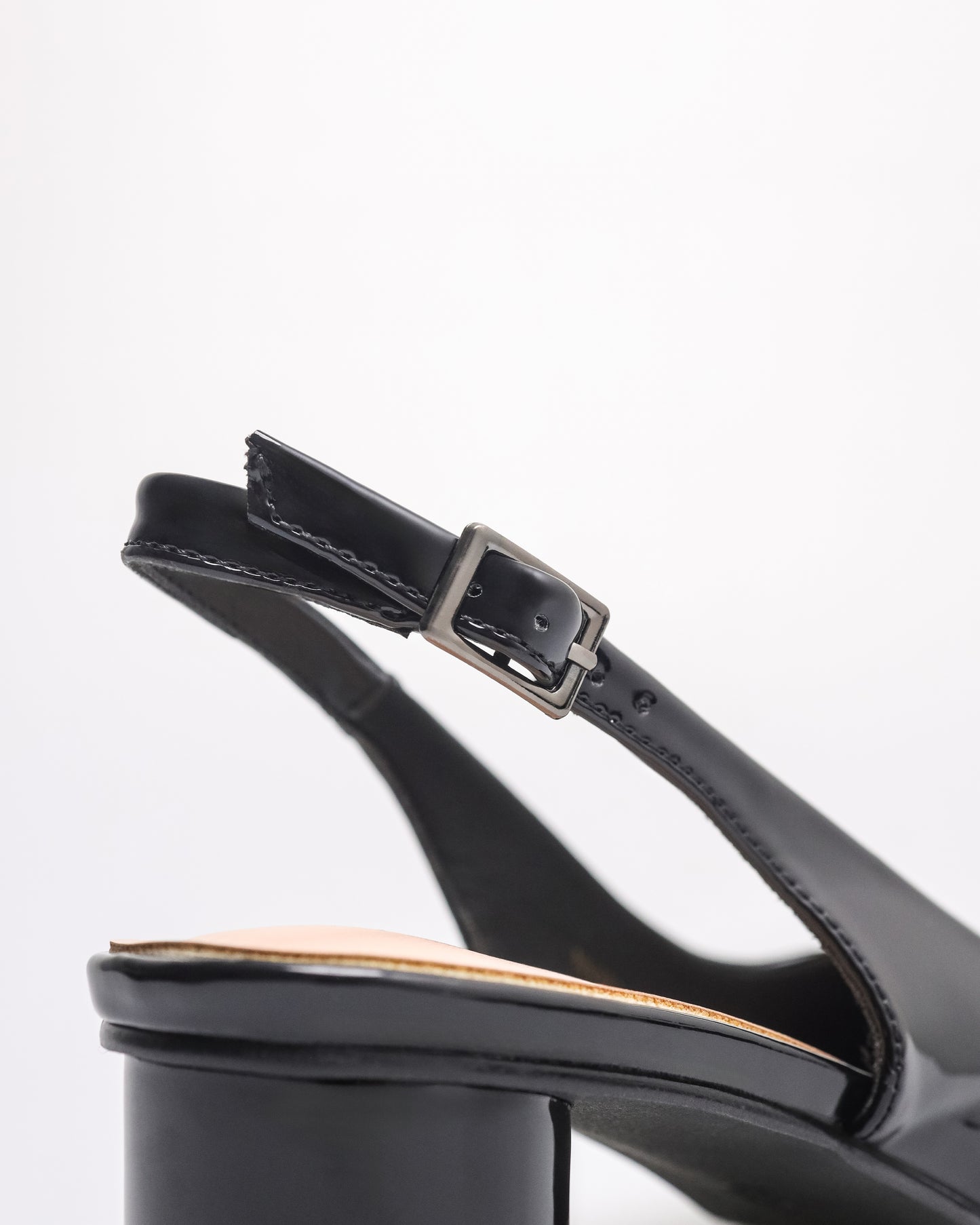 Tomaz NN360 Ladies Plain Slingback Heels (Black 1)