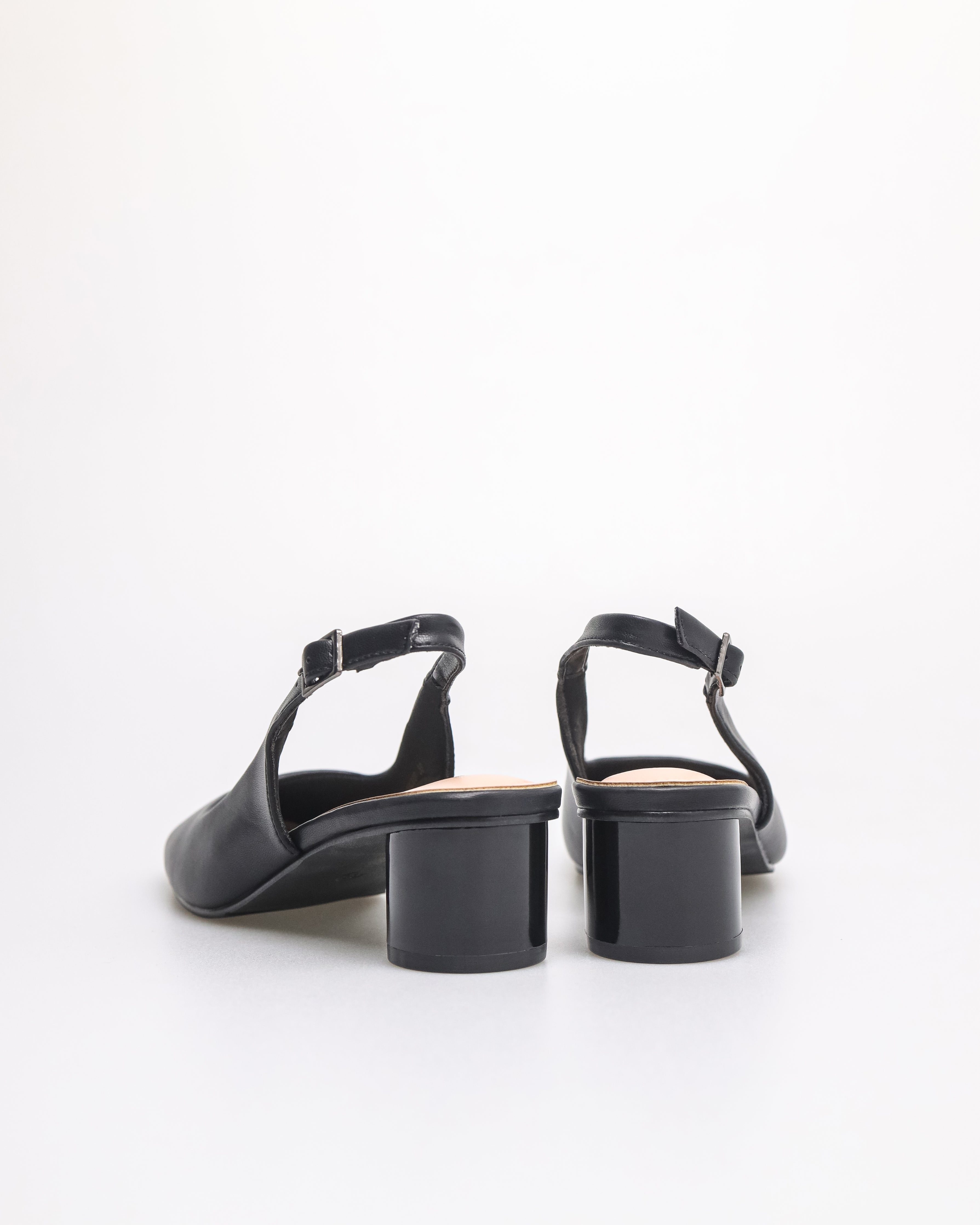 Tomaz NN360 Ladies Plain Slingback Heels (Black)