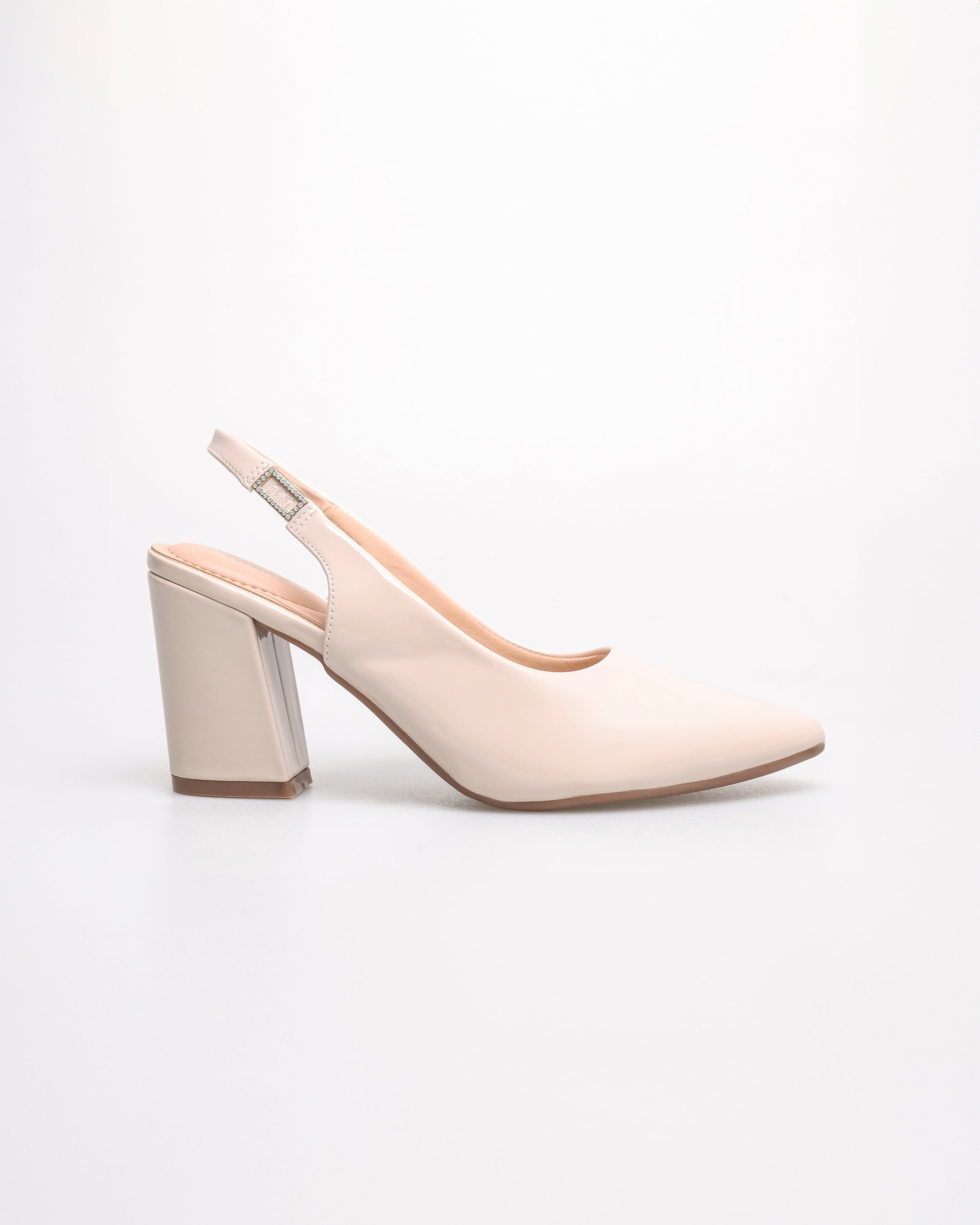 Tomaz NN439 Ladies Pointy Slingback Heels (Cream)