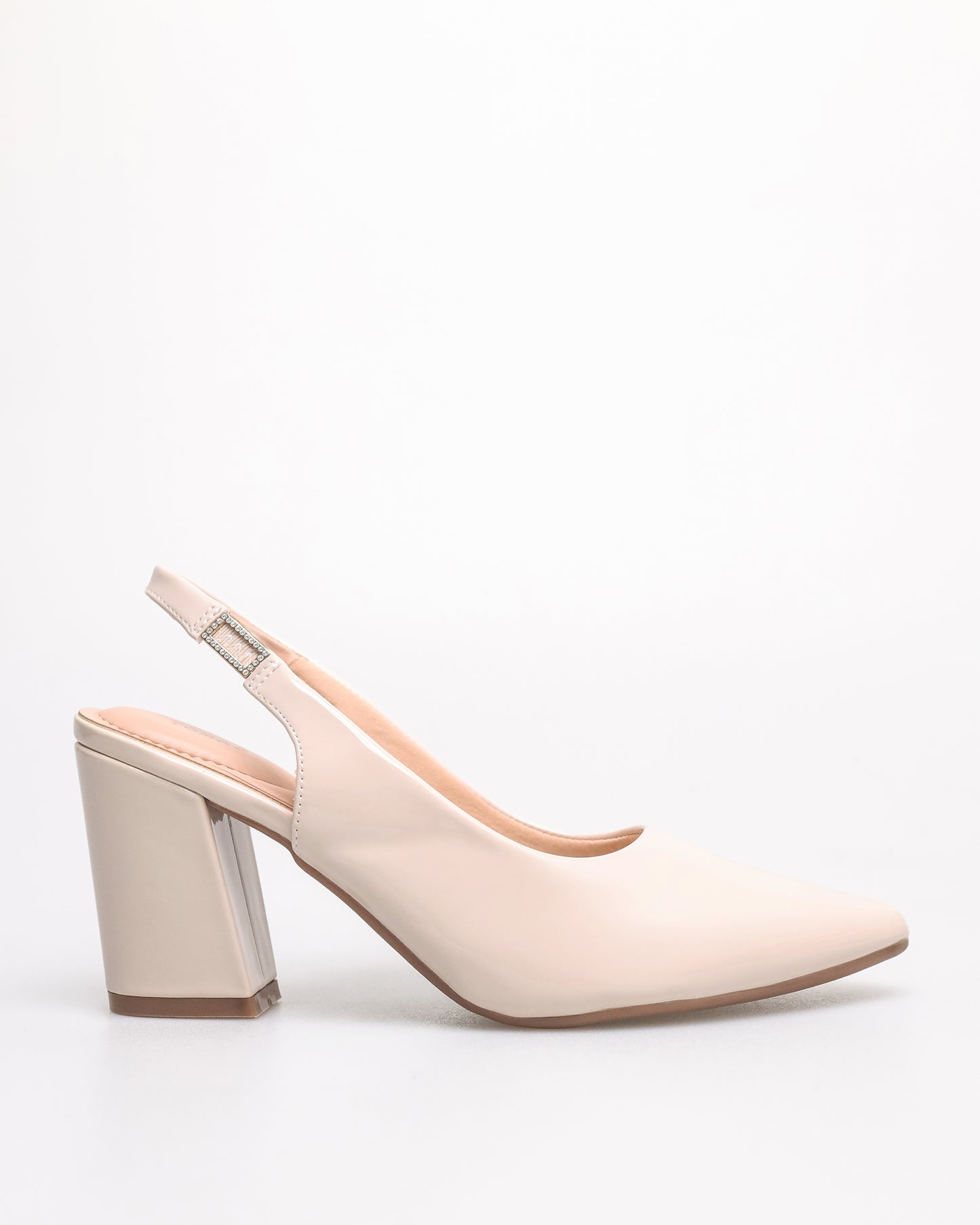 Tomaz NN439 Ladies Pointy Slingback Heels (Cream)