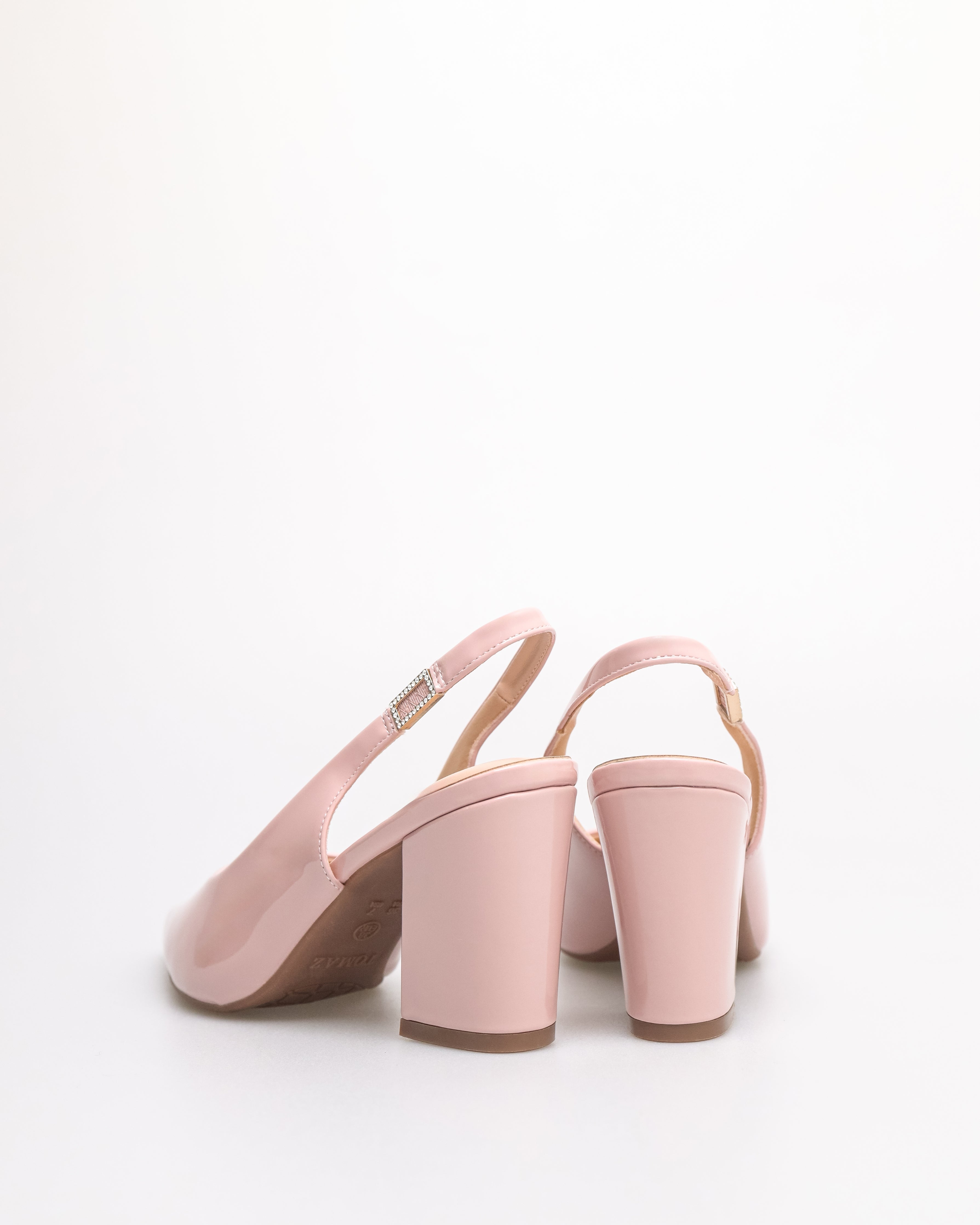 Tomaz NN439 Ladies Pointy Slingback Heels (Pink)