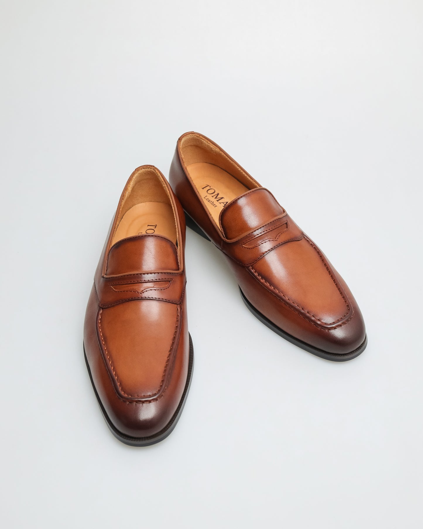Tomaz F354 Men's Penny Loafers (Brown)
