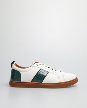 
                  
                    Load image into Gallery viewer, Tomaz C567 Men&amp;#39;s Sneaker (White/Green)
                  
                