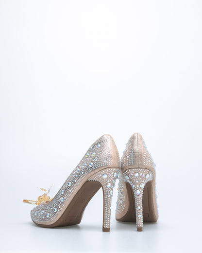 Tomaz NN391 Ladies Crystal Flower Heels