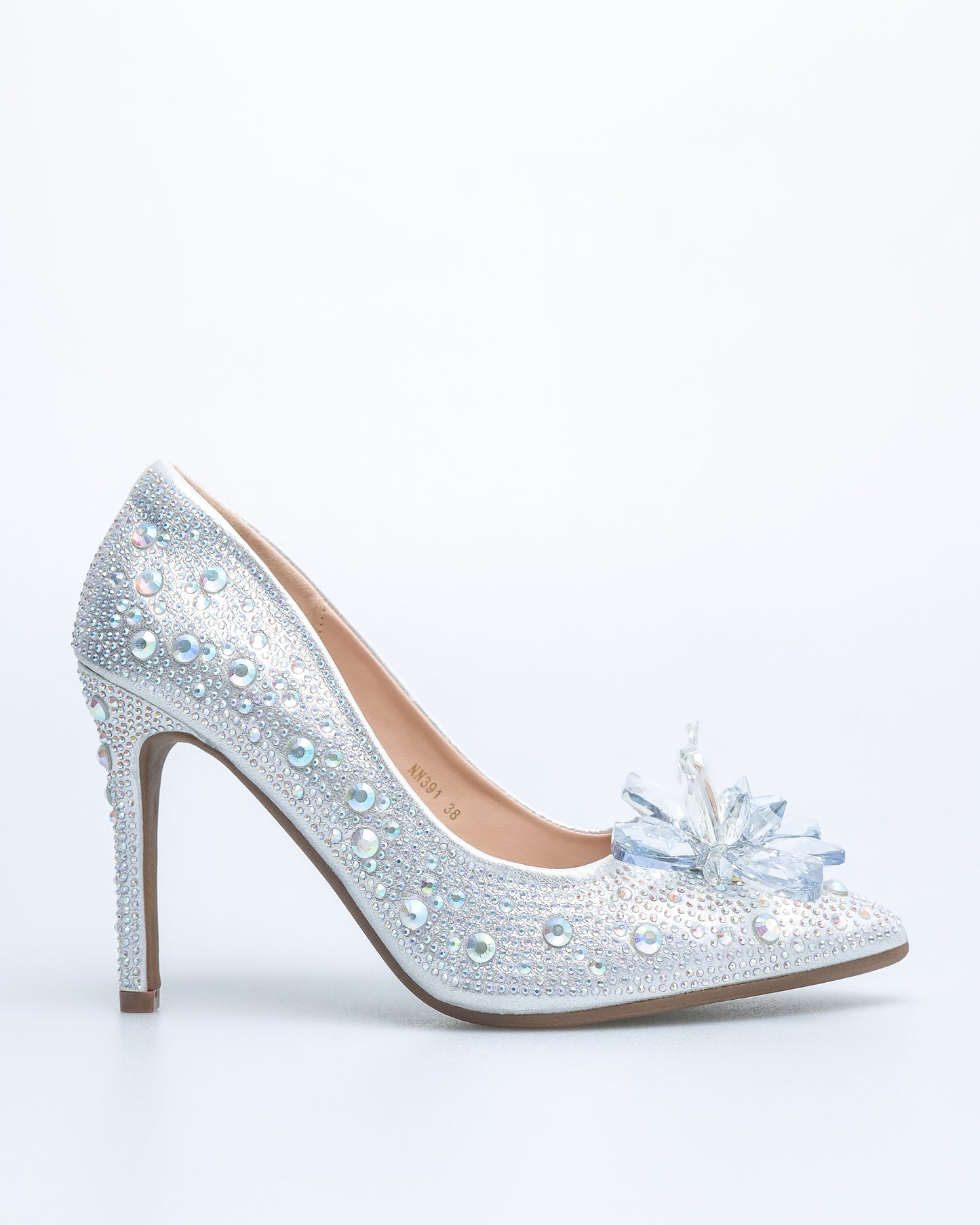 Tomaz NN391 Ladies Crystal Flower Heels