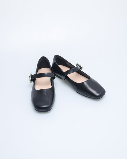 Tomaz NN400 Ladies Crystal Buckle Flats