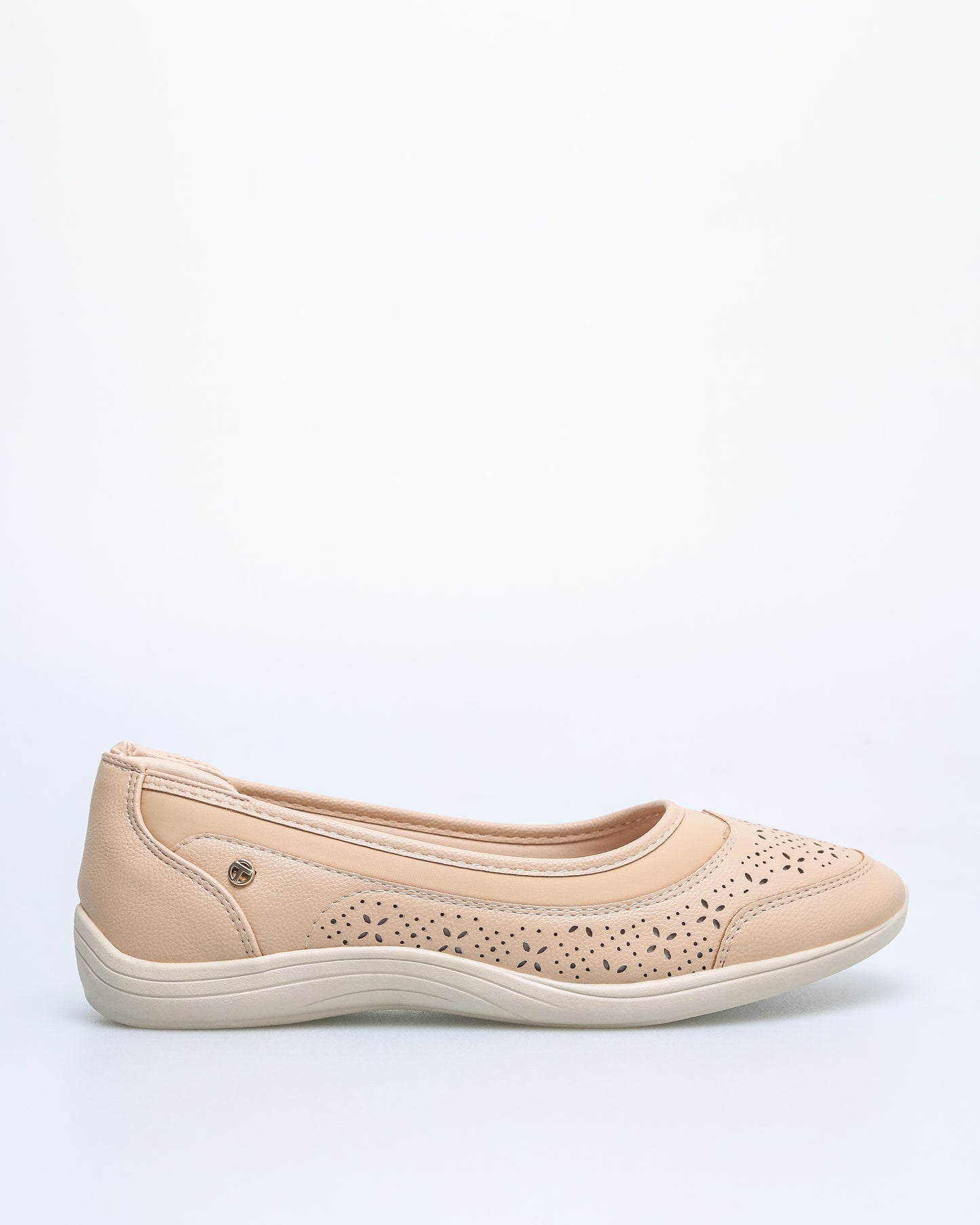 Tomaz NN429 Ladies Floral Perforated Flats