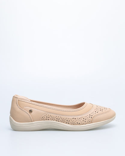 Tomaz NN429 Ladies Floral Perforated Flats