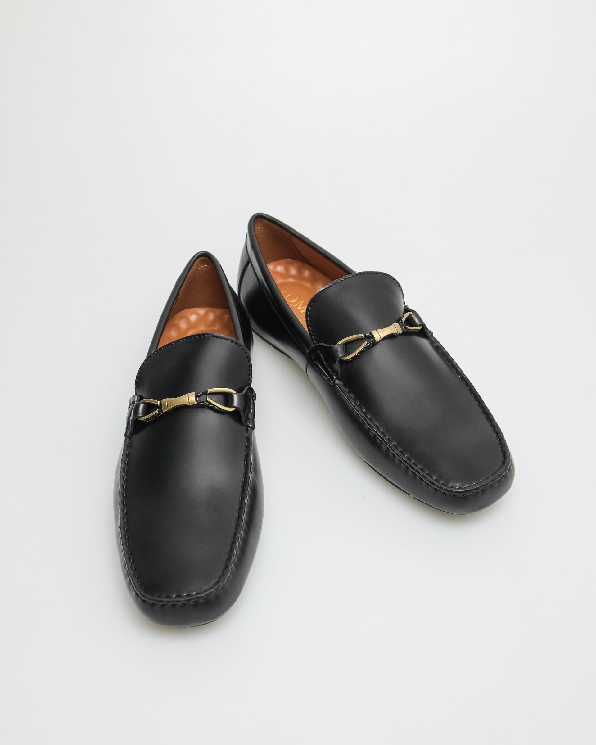 Tomaz C482 Buckle Moccasins (Black)