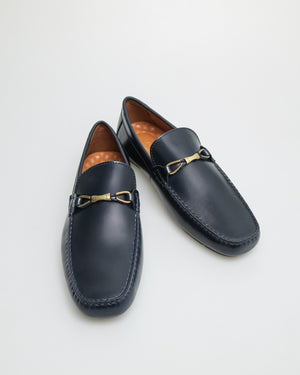 
                  
                    Load image into Gallery viewer, Tomaz C482 Buckle Moccasins (Navy)
                  
                