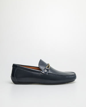 
                  
                    Load image into Gallery viewer, Tomaz C482 Buckle Moccasins (Navy)
                  
                