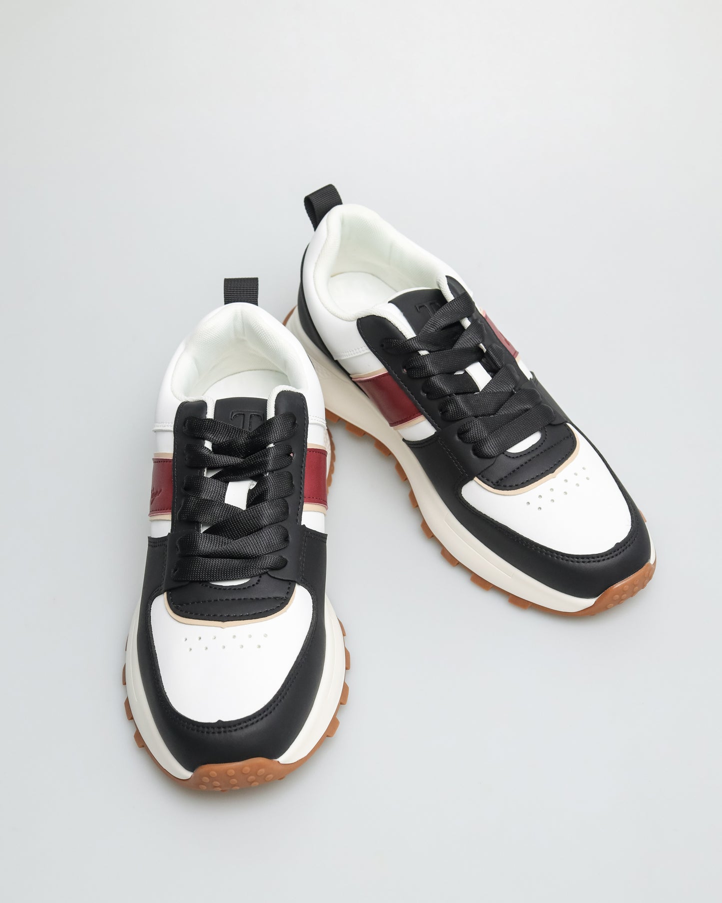 Tomaz TY021 Men's Sneakers (Black/White/Red)