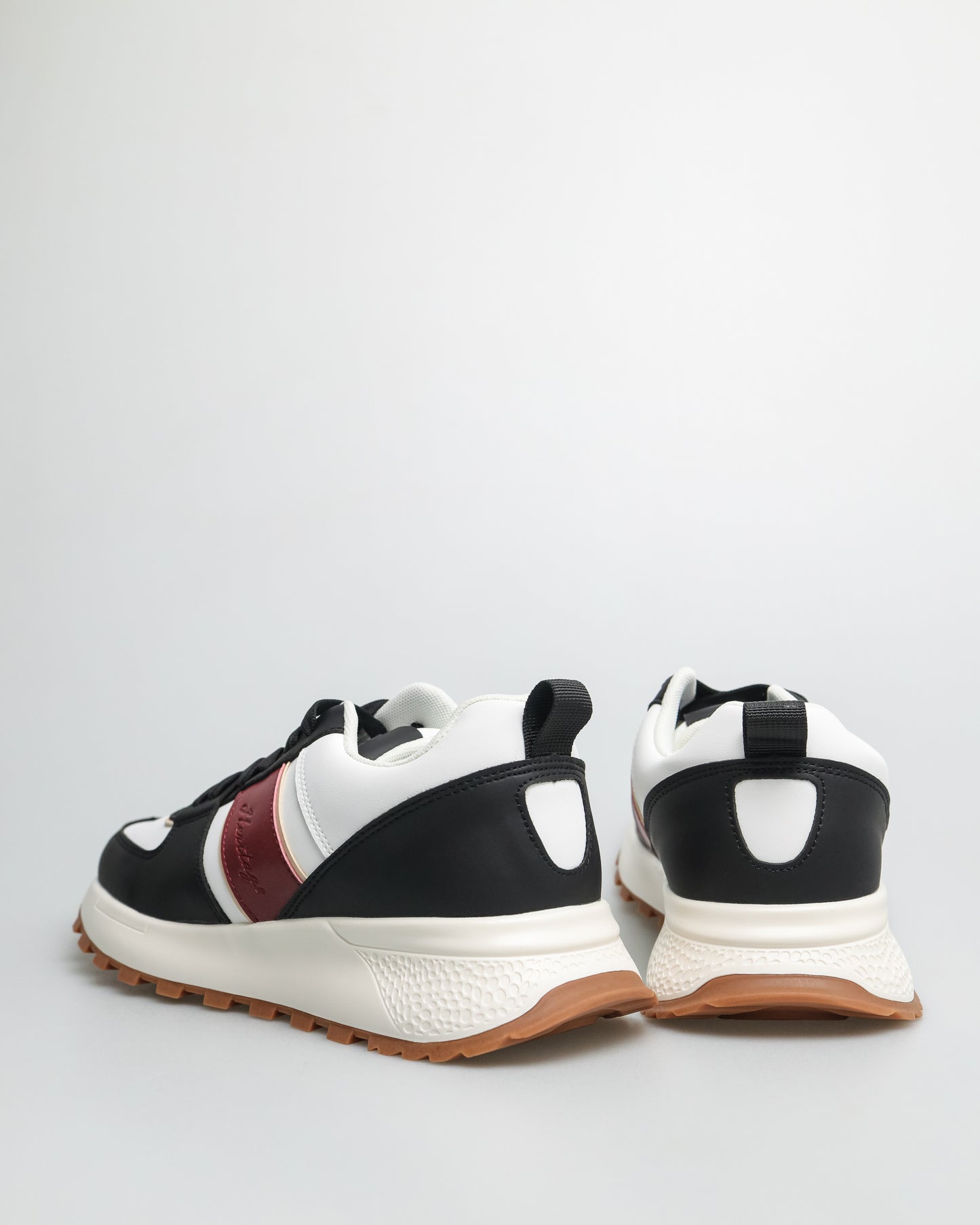 Tomaz TY021 Men's Sneakers (Black/White/Red)