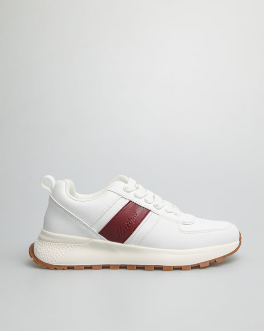 Tomaz TY021 Men's Sneakers (White/Red)
