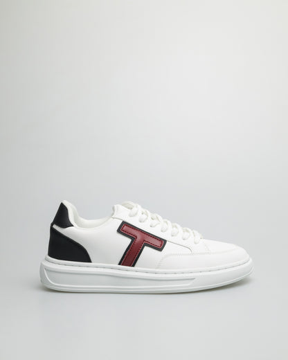Tomaz TY016 Men's Sneakers (White/Red)