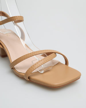 
                  
                    Load image into Gallery viewer, Tomaz YX140 Ladies Crossover Slingbacks (Camel)
                  
                
