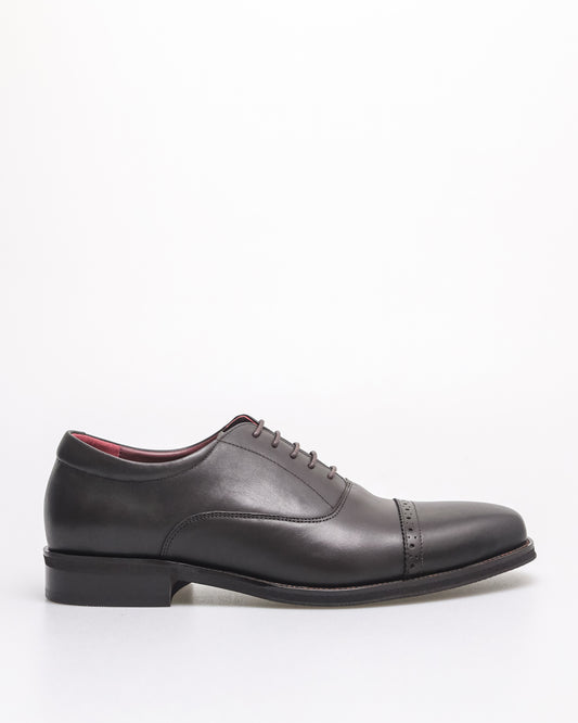 Tomaz HF105 Men's Perforated Cap Toe Oxford (Coffee)