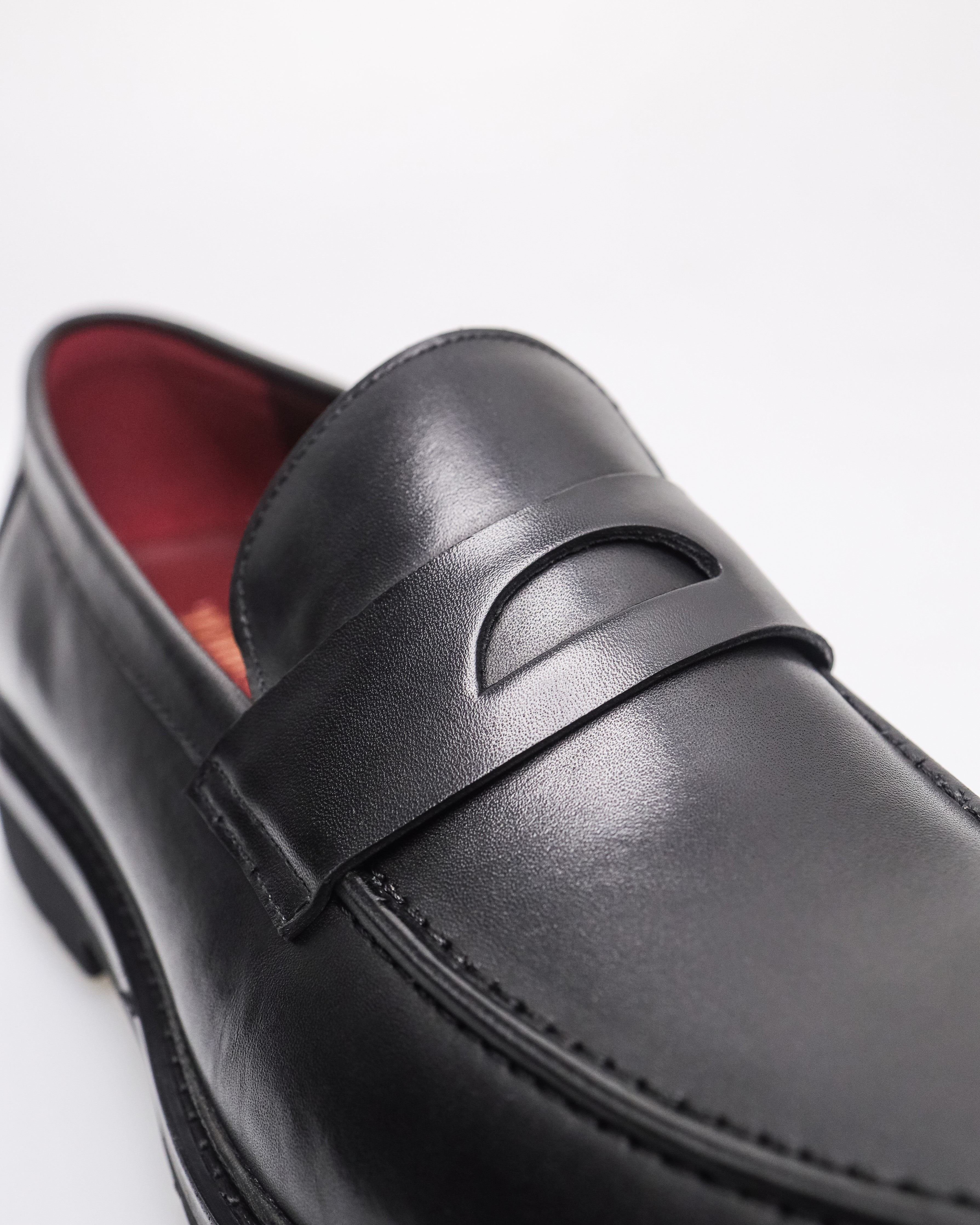 Tomaz HF106 Men's Penny Loafers (Black)