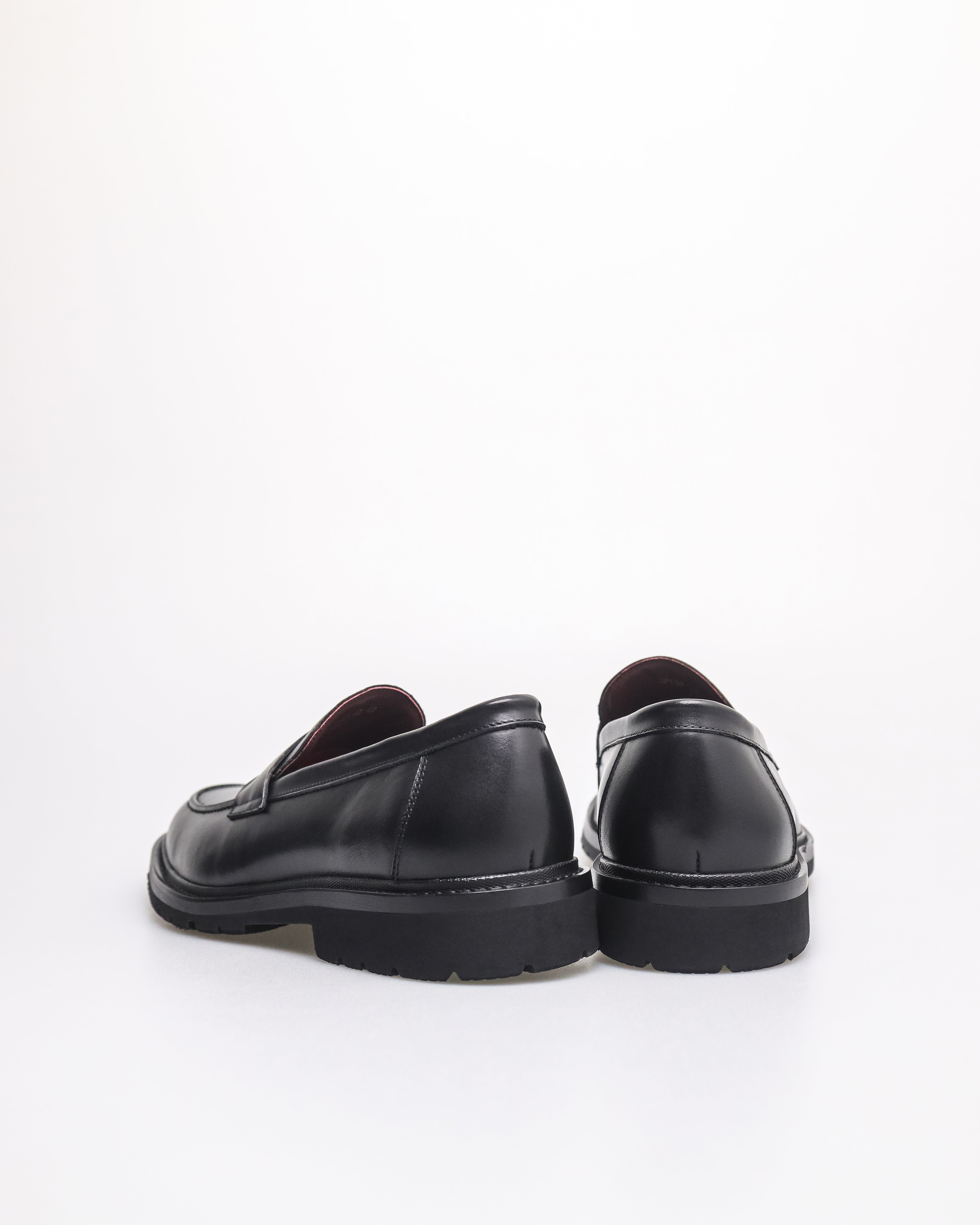 Tomaz HF106 Men's Penny Loafers (Black)