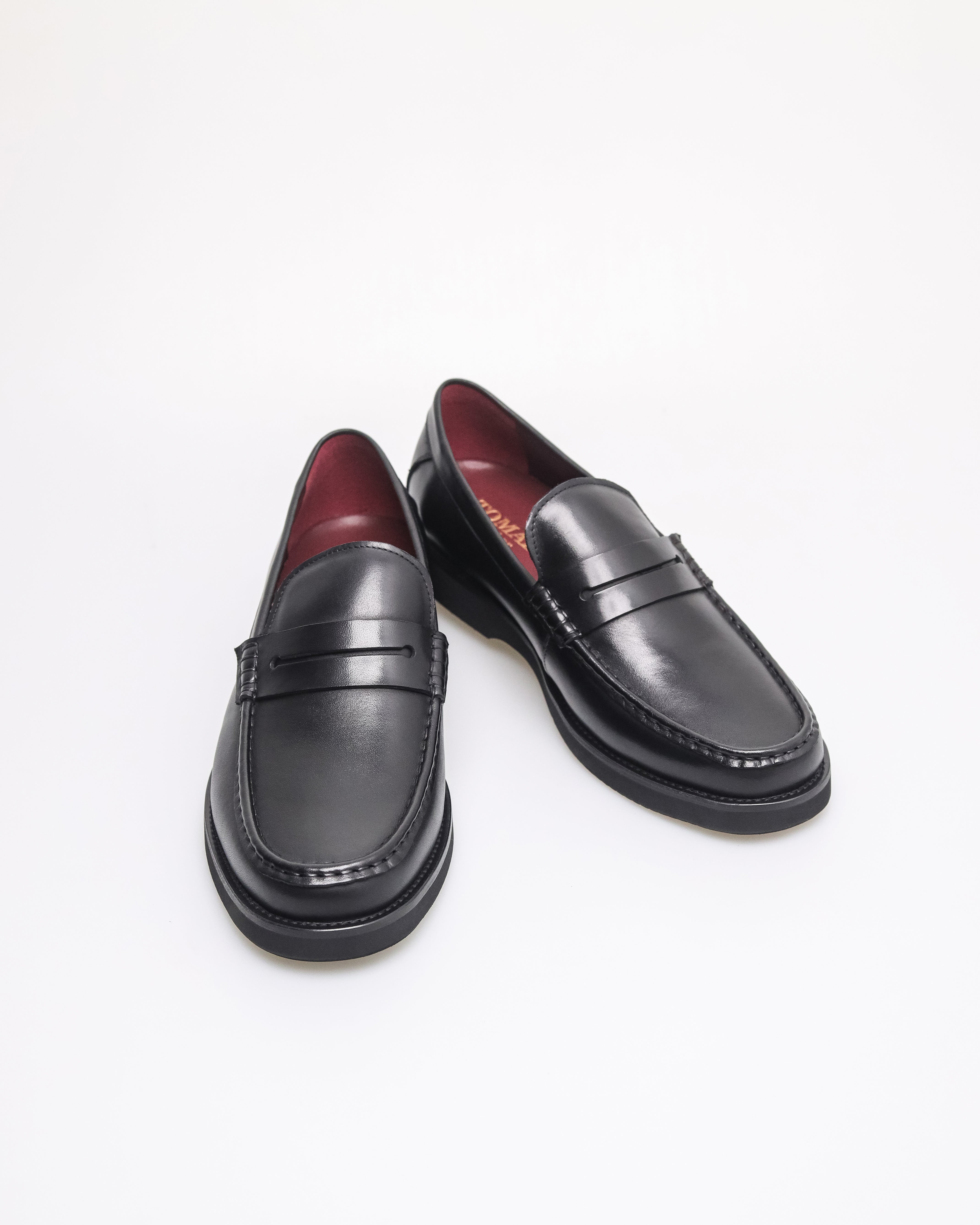 Tomaz HF107 Men's Penny Loafers (Black)