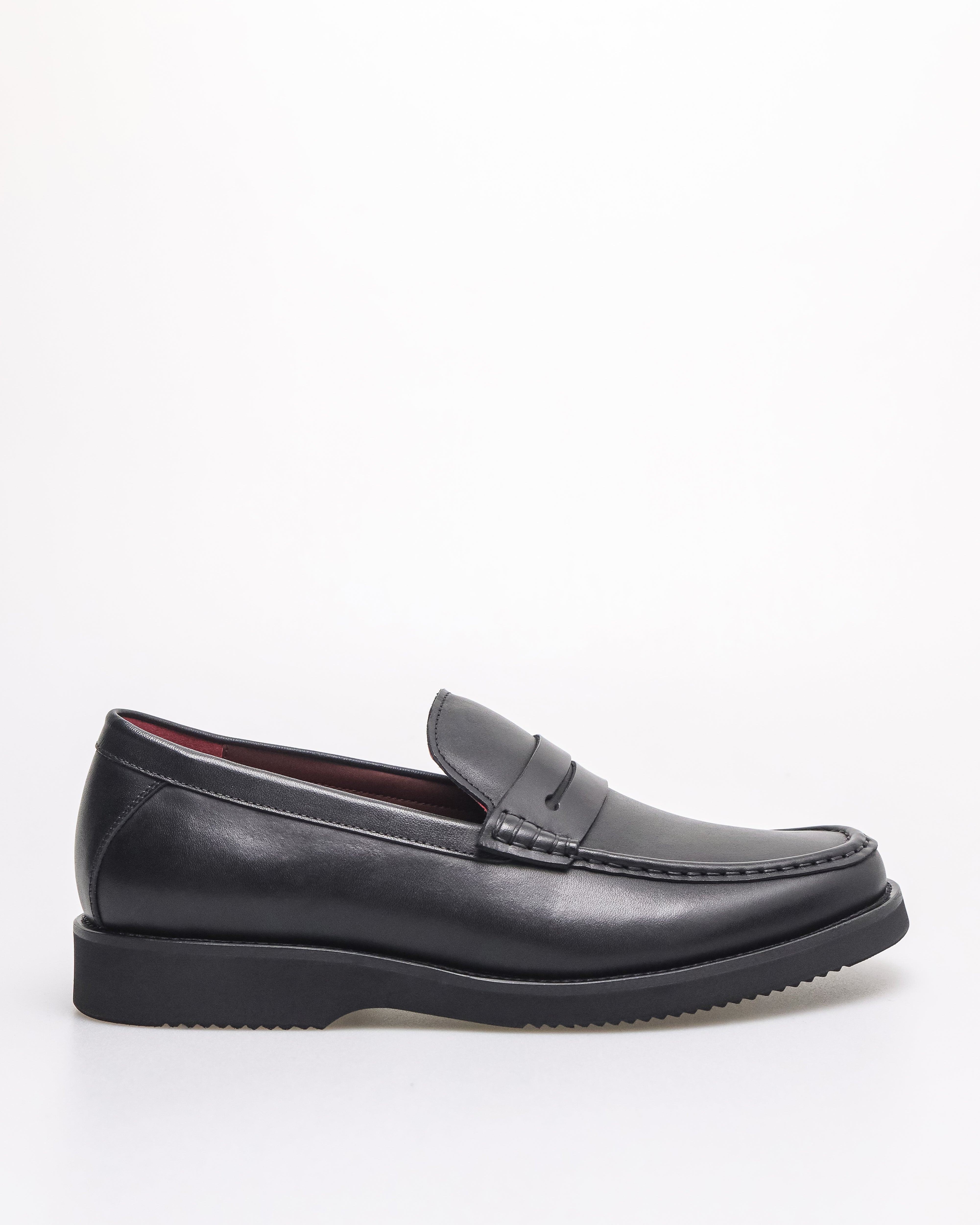 Tomaz HF107 Men's Penny Loafers (Black)