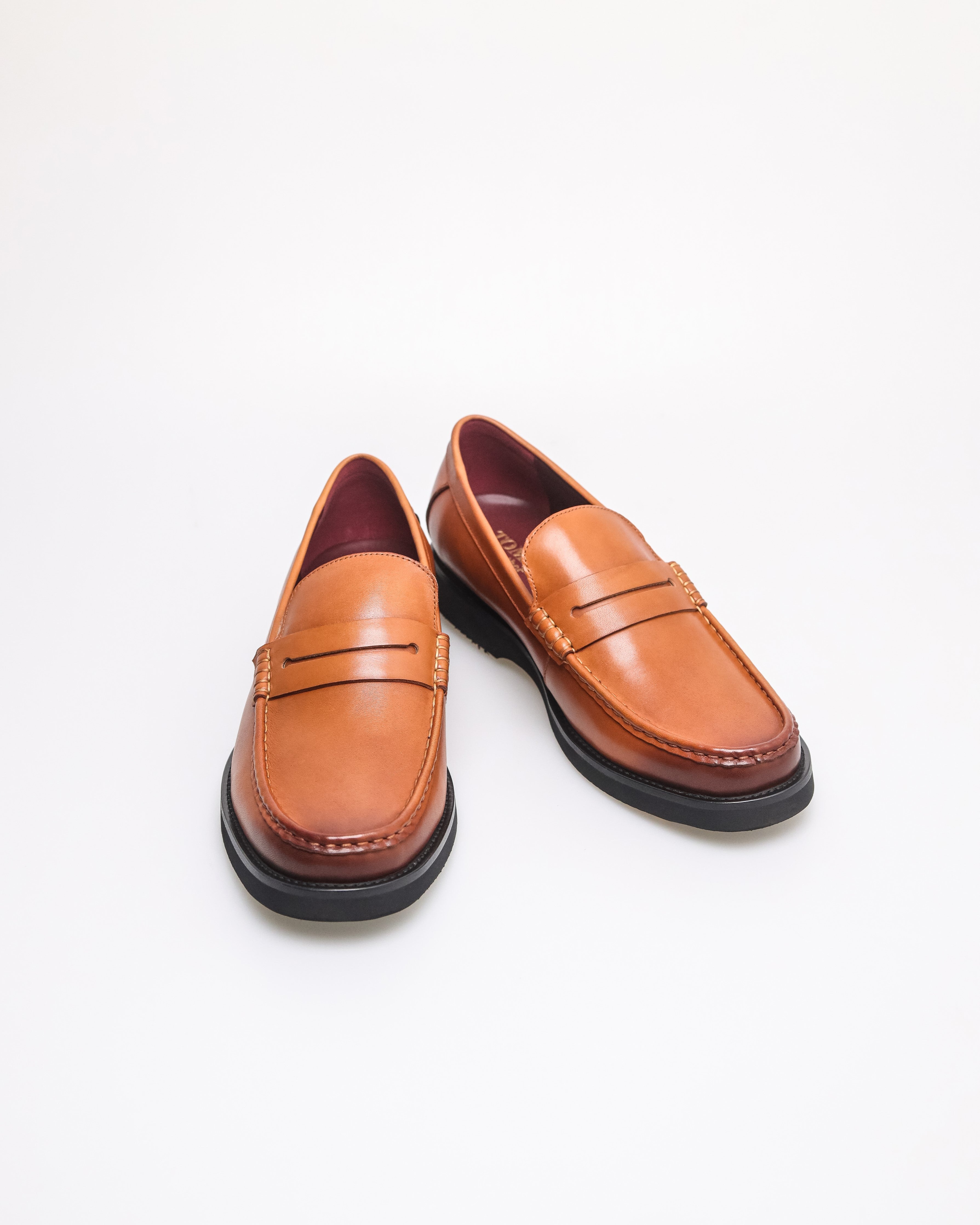 Tomaz HF107 Men's Penny Loafers (Brown)