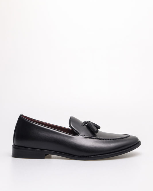 Tomaz HF116 Men's Classic Tassel Loafers (Black)